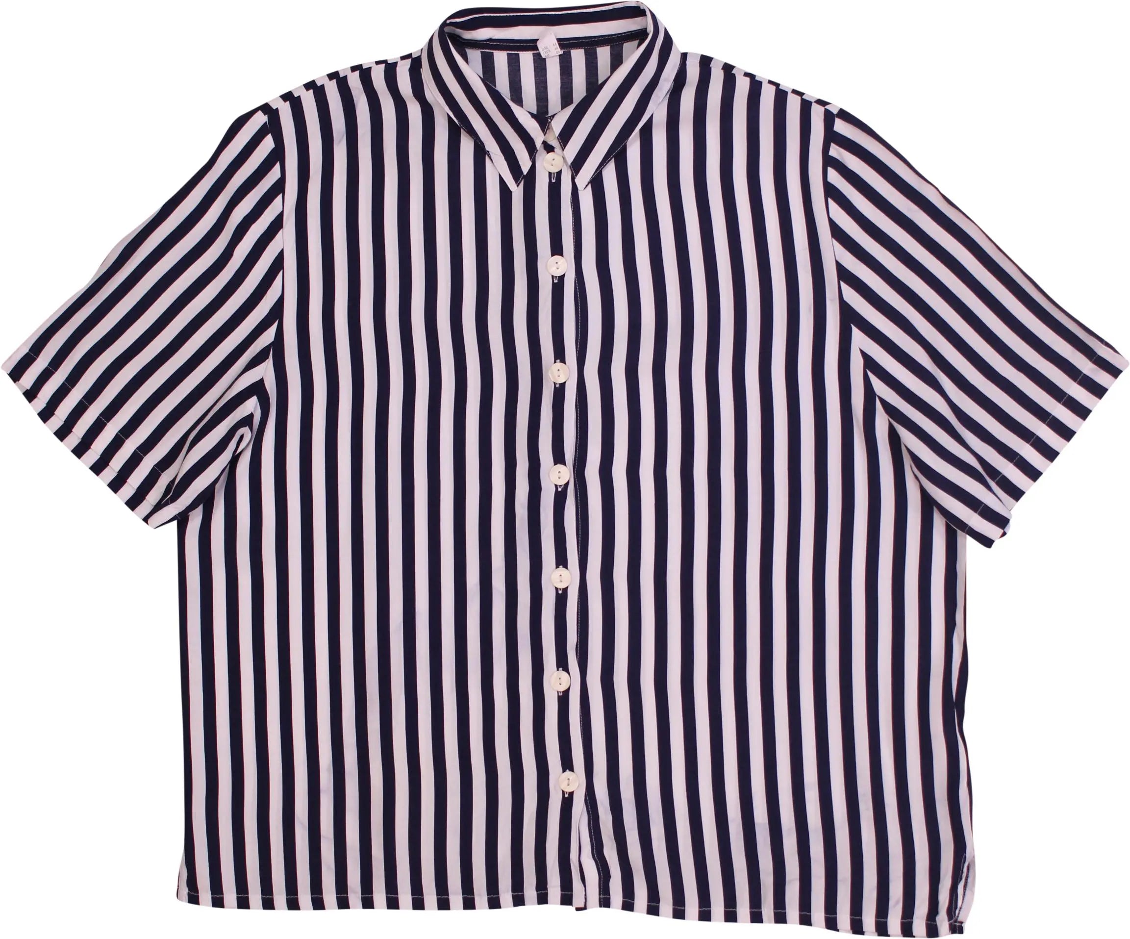 Unknown - Vintage Striped Blouse- ThriftTale.com - Vintage and second handclothing