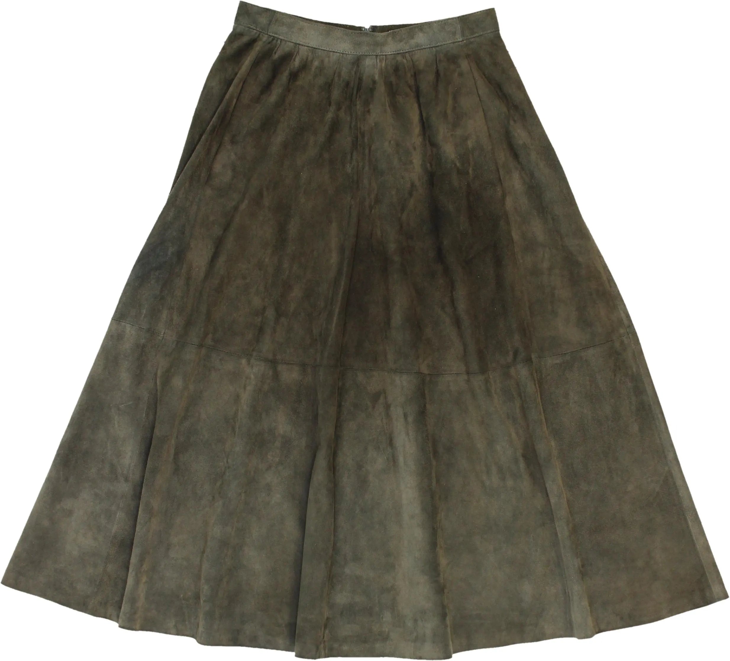 Unknown - Vintage Suede Skirt- ThriftTale.com - Vintage and second handclothing