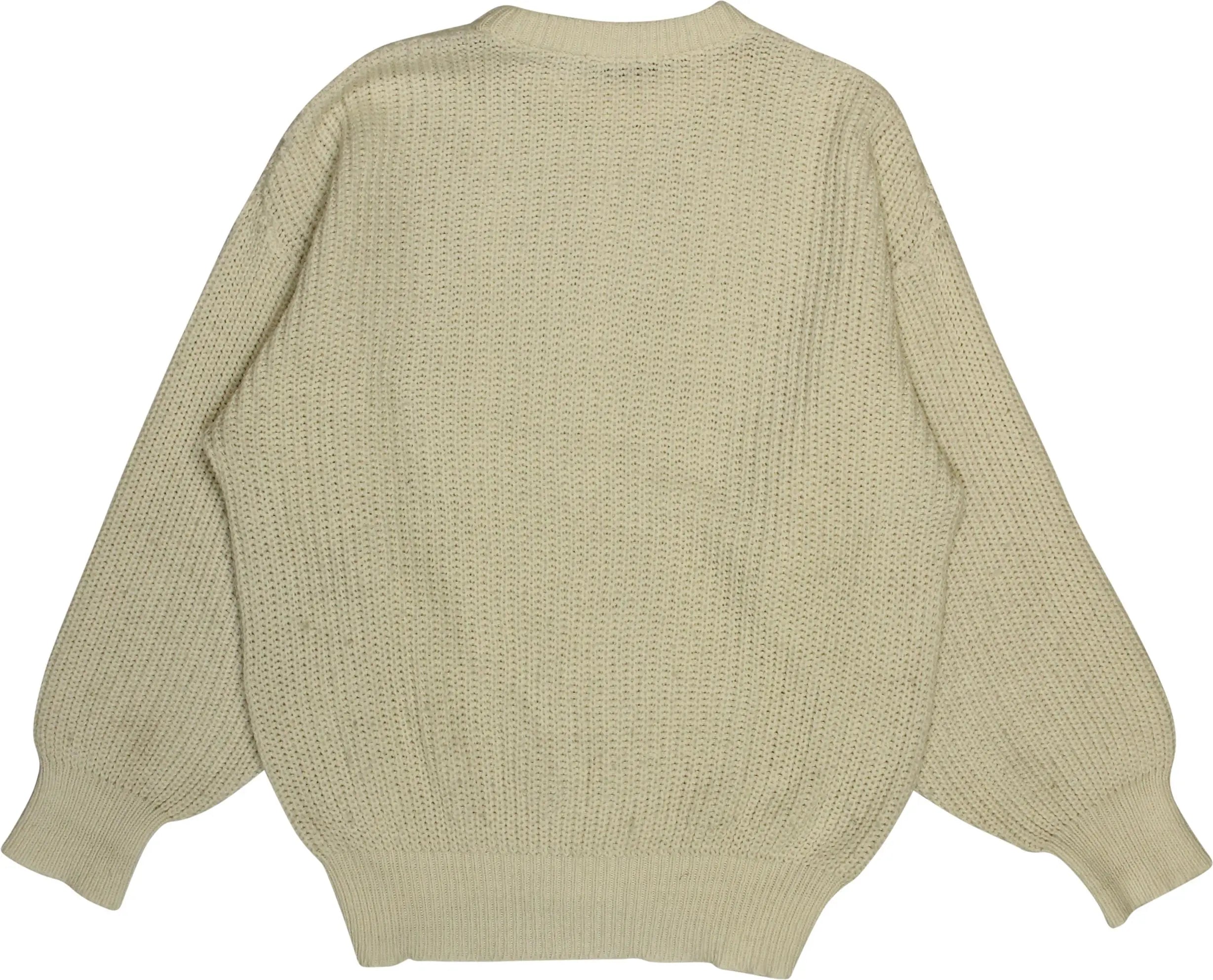 Unknown - White Cable Jumper- ThriftTale.com - Vintage and second handclothing