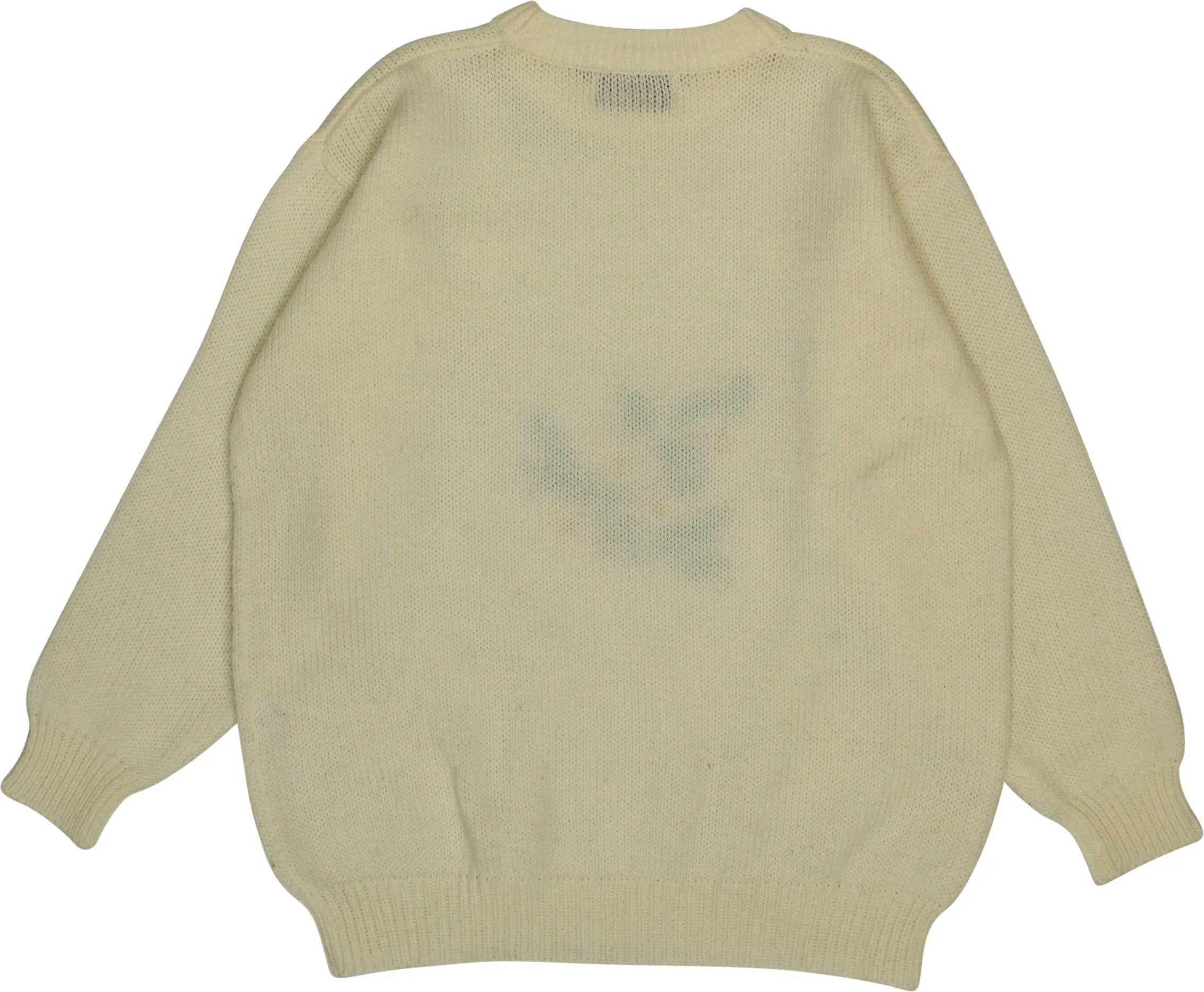 Unknown - White Jumper- ThriftTale.com - Vintage and second handclothing