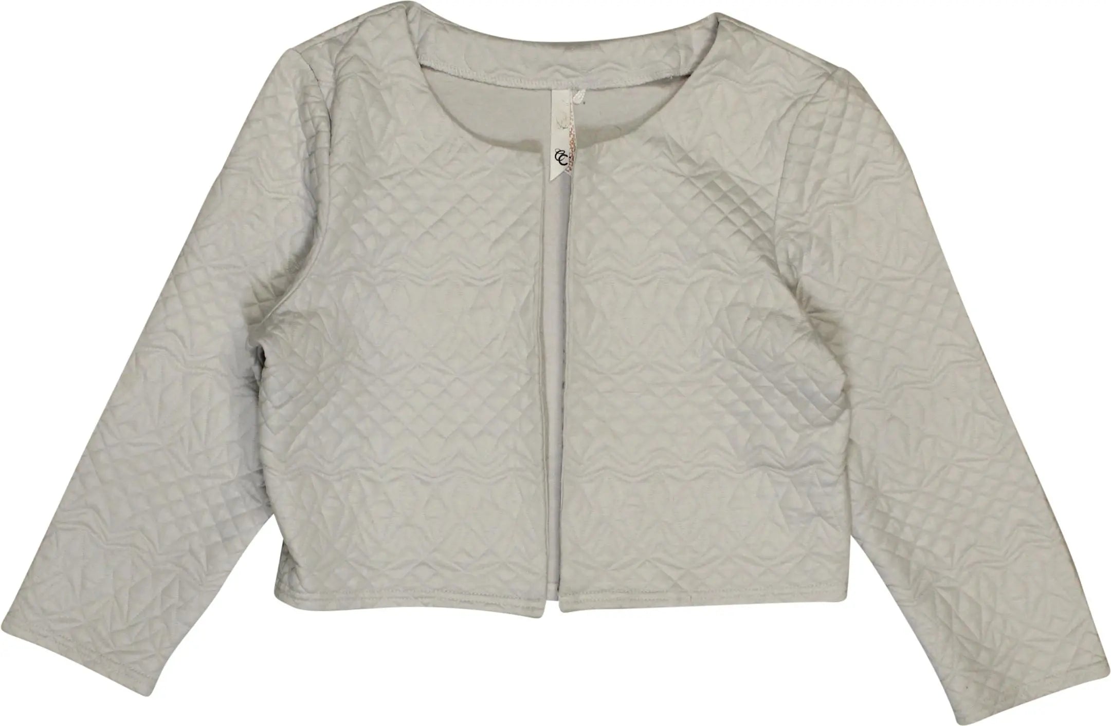 Unknown - White Quilted Cardigan- ThriftTale.com - Vintage and second handclothing