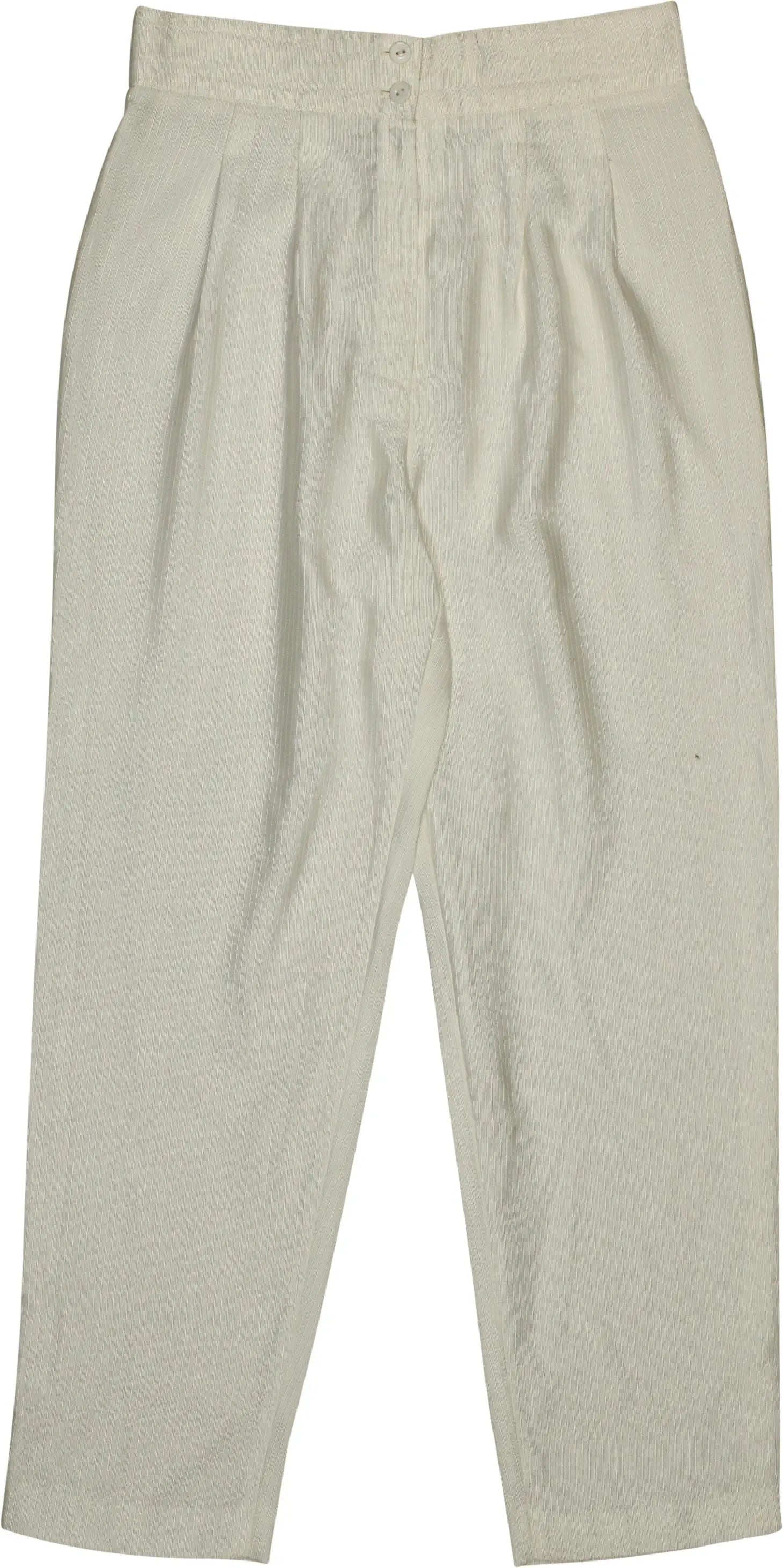 Unknown - White Trousers- ThriftTale.com - Vintage and second handclothing