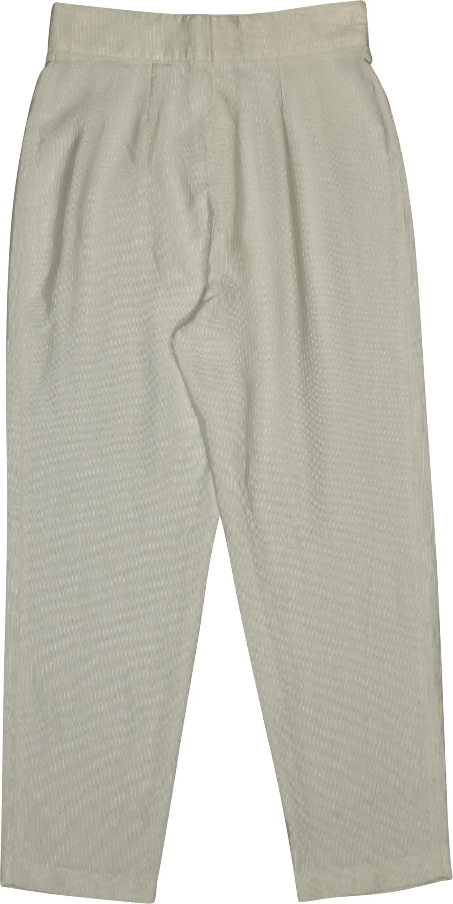 Unknown - White Trousers- ThriftTale.com - Vintage and second handclothing