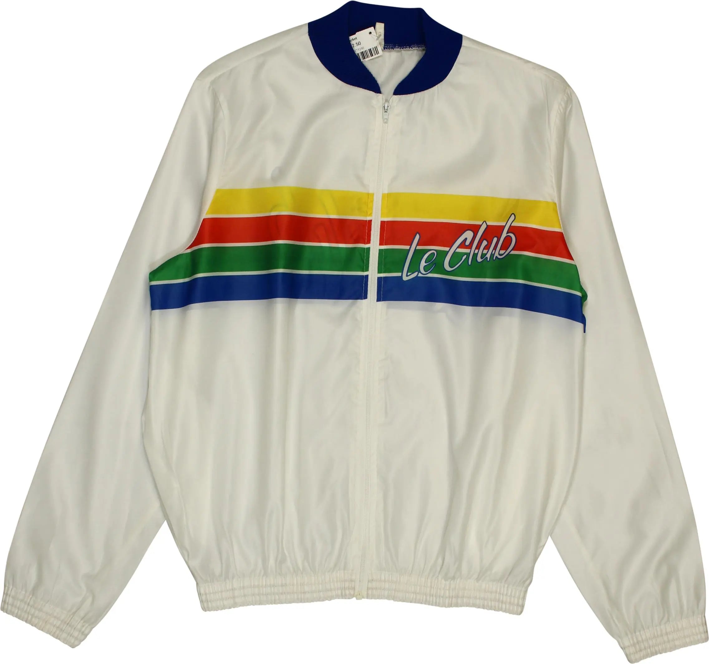 Unknown - White track jacket- ThriftTale.com - Vintage and second handclothing