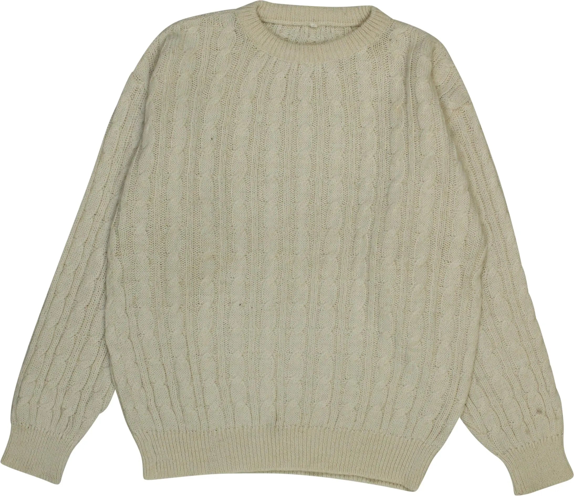 Unknown - Wool Blend Cable Knit Jumper- ThriftTale.com - Vintage and second handclothing