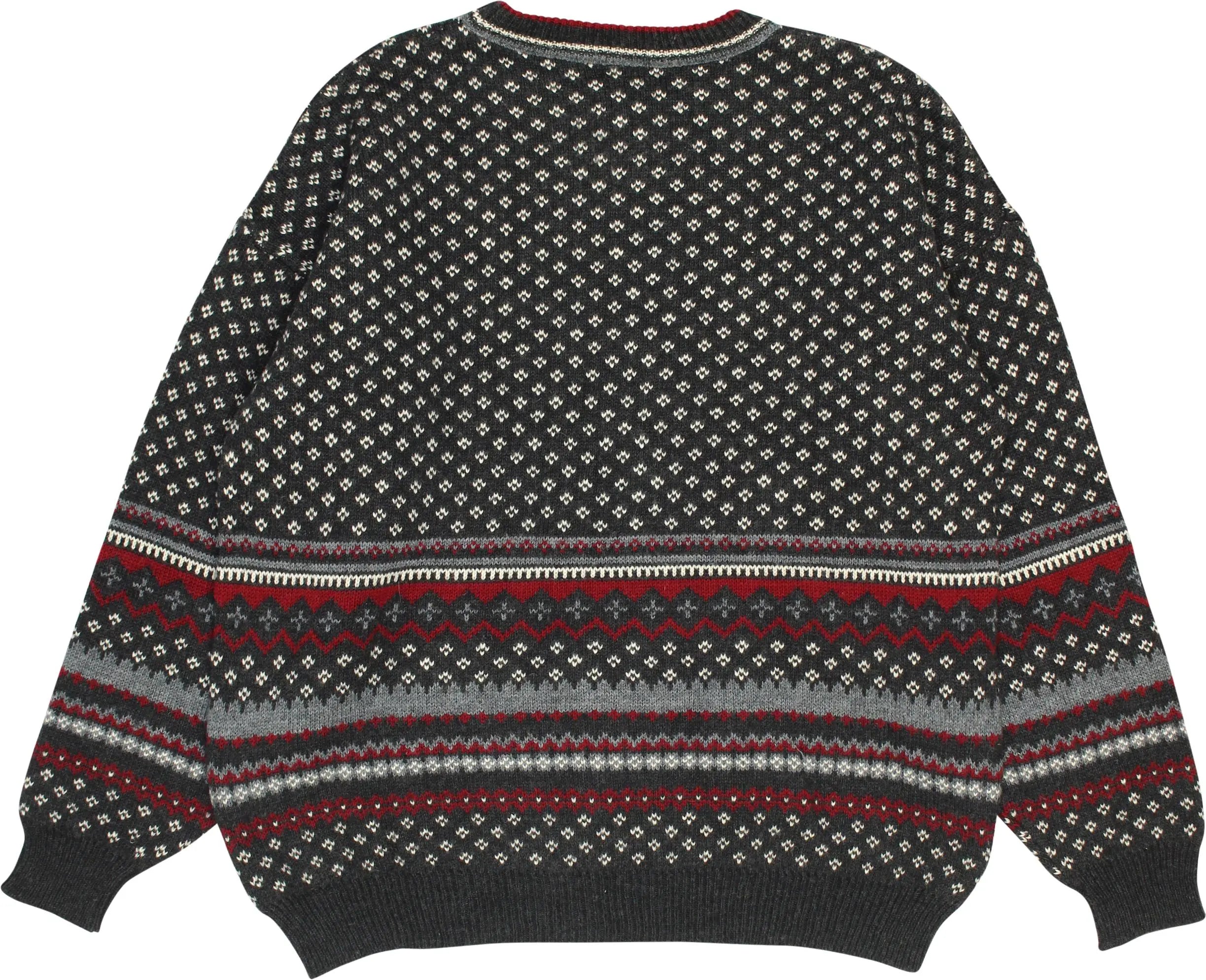 Unknown - Wool Blend Nordic Jumper- ThriftTale.com - Vintage and second handclothing