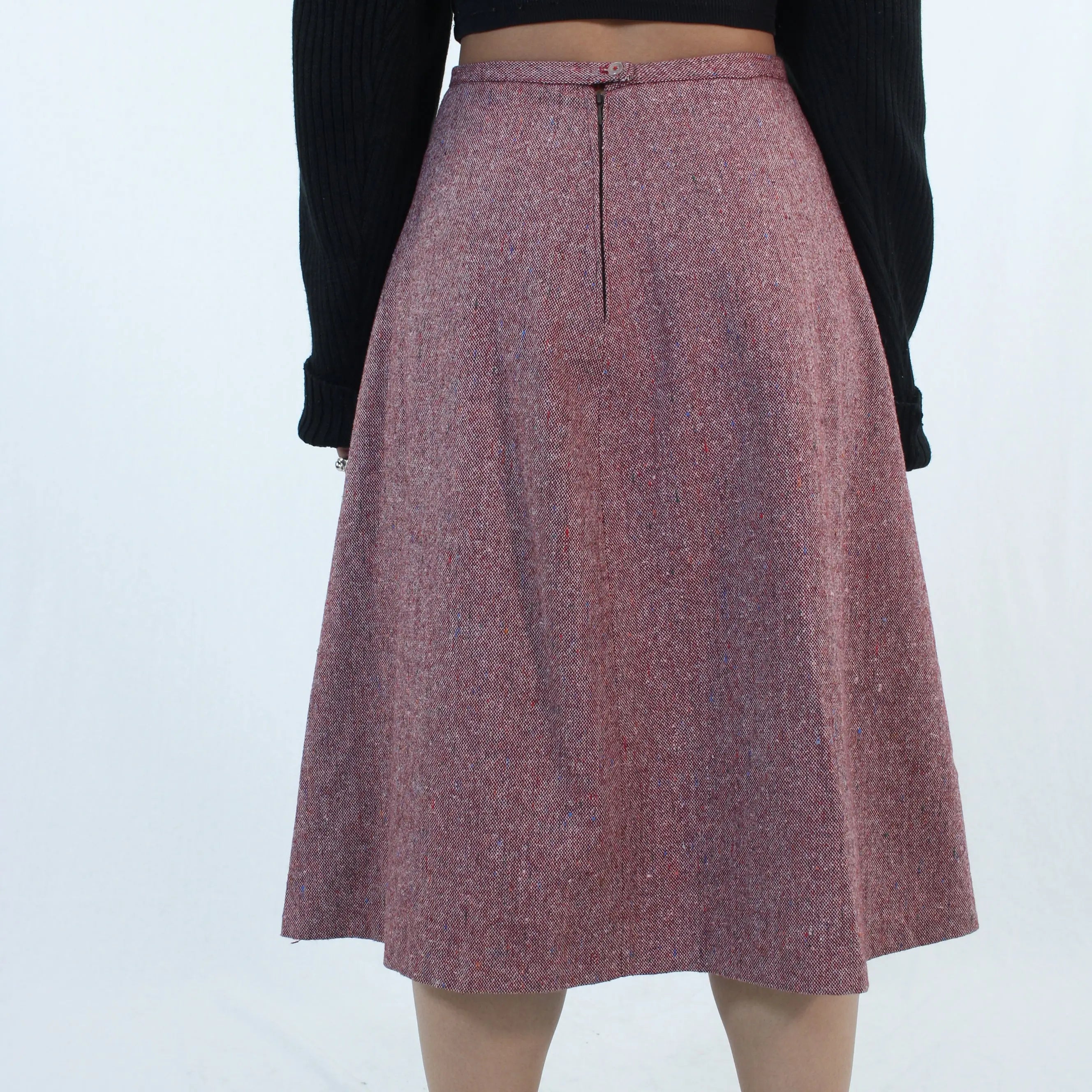 Unknown - Wool Circle Skirt- ThriftTale.com - Vintage and second handclothing