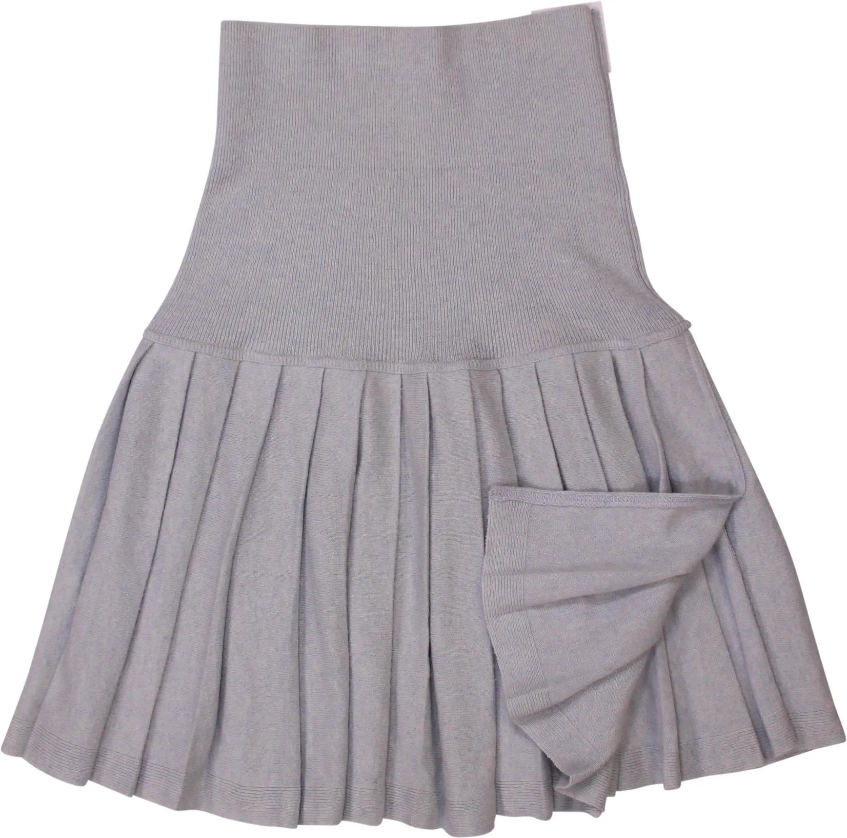 Unknown - Wool Mix Baby Blue Skirt- ThriftTale.com - Vintage and second handclothing