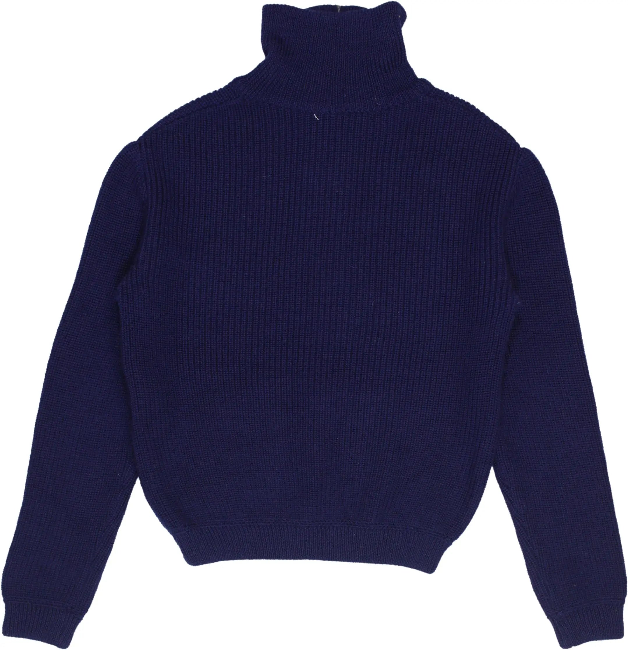 Unknown - Wool Quarter Neck Jumper- ThriftTale.com - Vintage and second handclothing