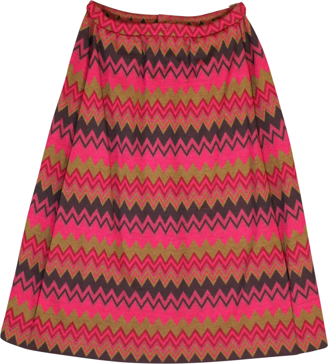 Unknown - Wool Skirt with Missoni Print- ThriftTale.com - Vintage and second handclothing