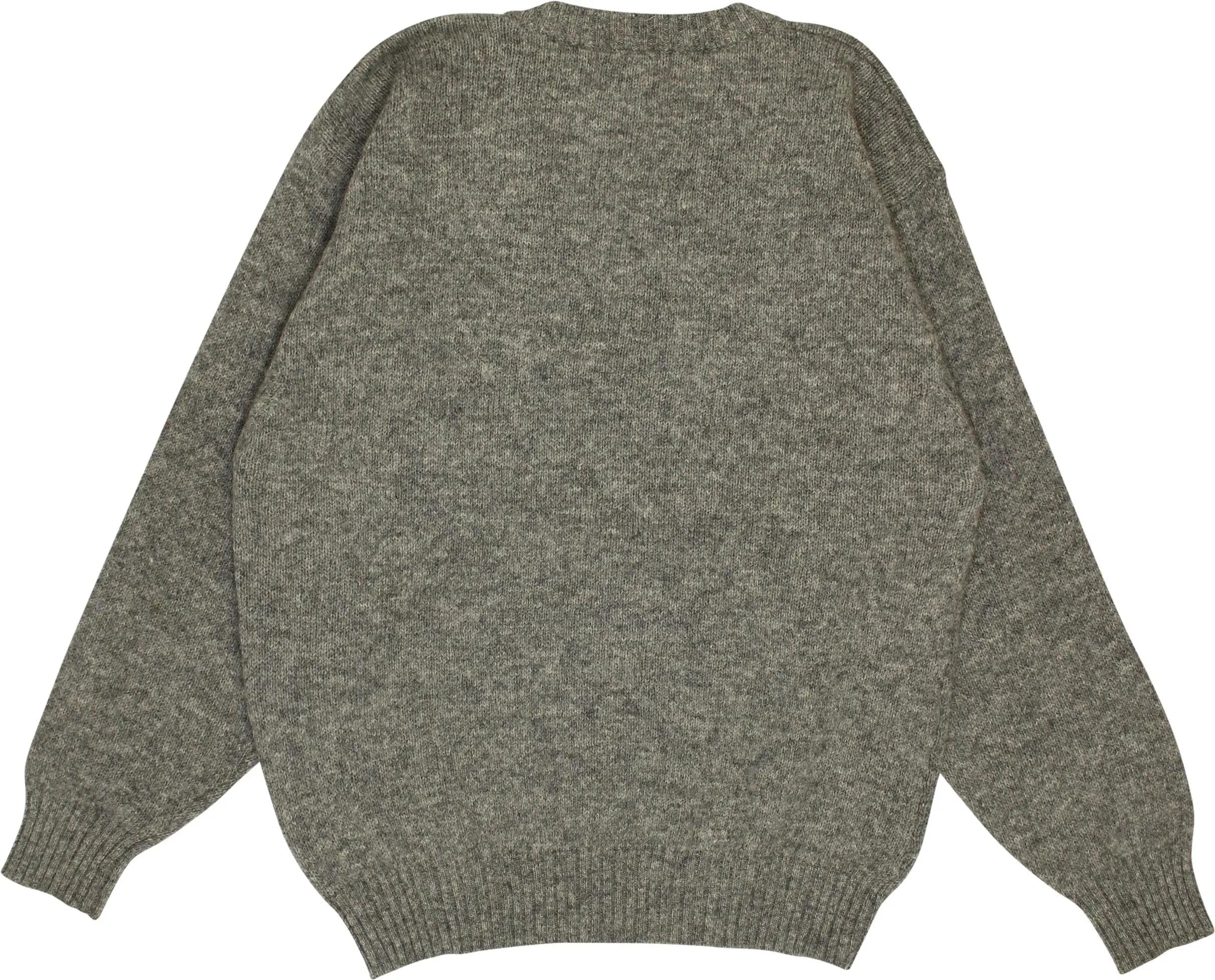 Unknown - Wool V-Neck Jumper- ThriftTale.com - Vintage and second handclothing