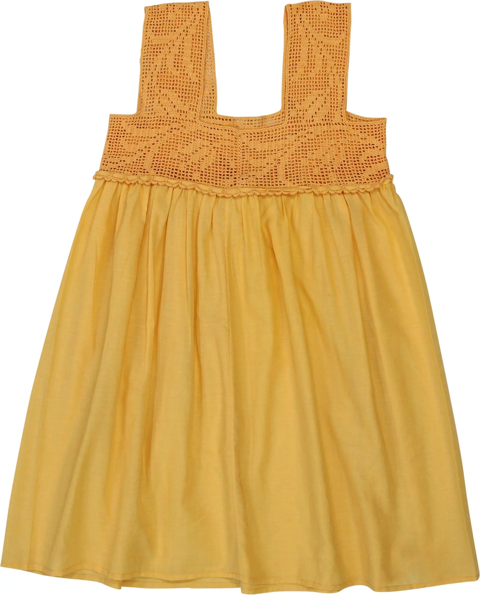 Unknown - Yellow Dress- ThriftTale.com - Vintage and second handclothing