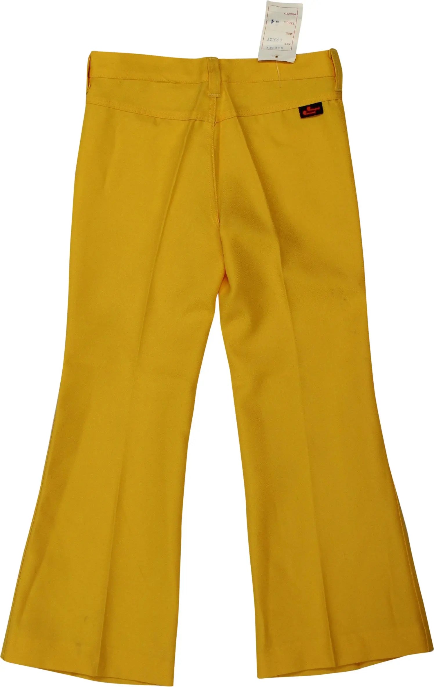 Unknown - Yellow Flared Trousers- ThriftTale.com - Vintage and second handclothing