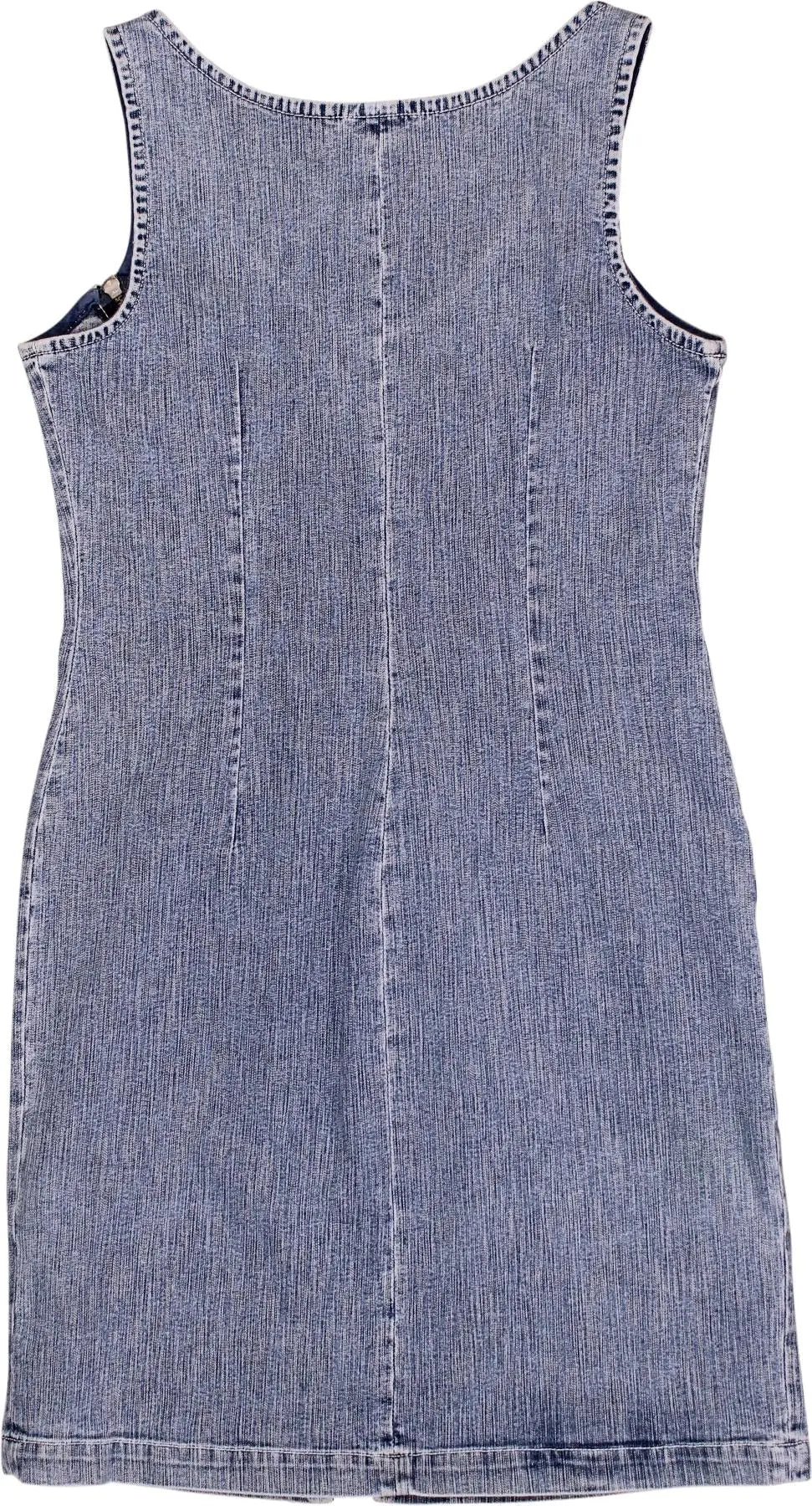 Unknown - Zip-up Denim Dress- ThriftTale.com - Vintage and second handclothing