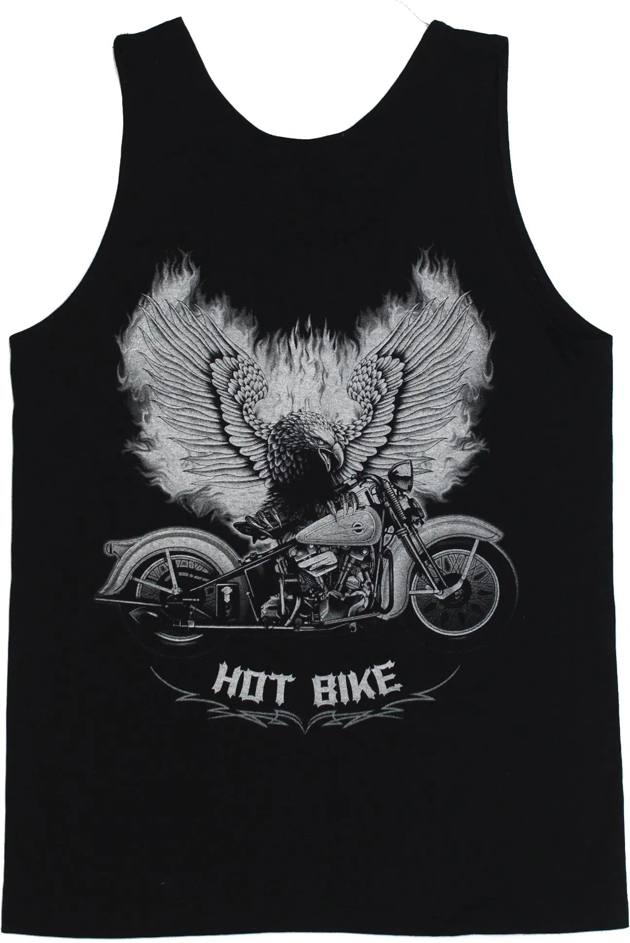 Unknown - 'Hot Bike' Singlet- ThriftTale.com - Vintage and second handclothing