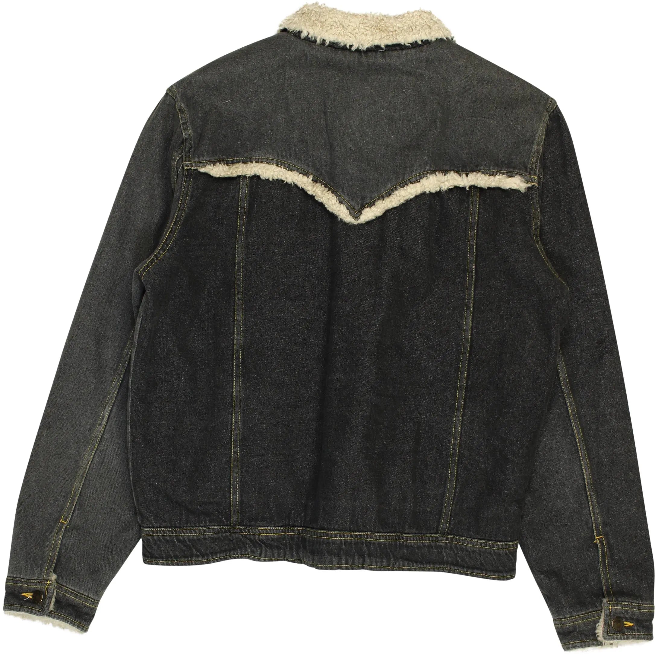 Uno-Tex Design - Teddy Denim Jacket- ThriftTale.com - Vintage and second handclothing