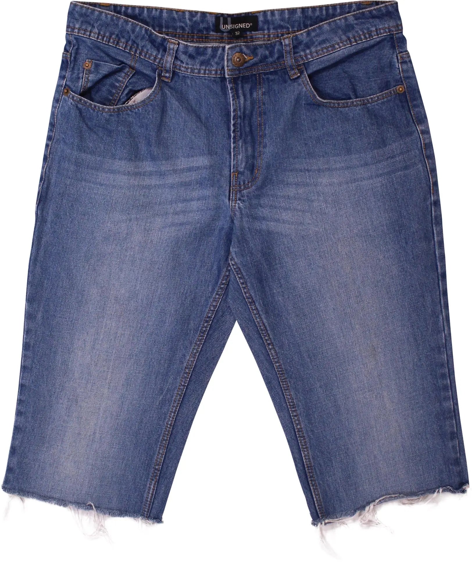 Unsigned - Denim Shorts- ThriftTale.com - Vintage and second handclothing