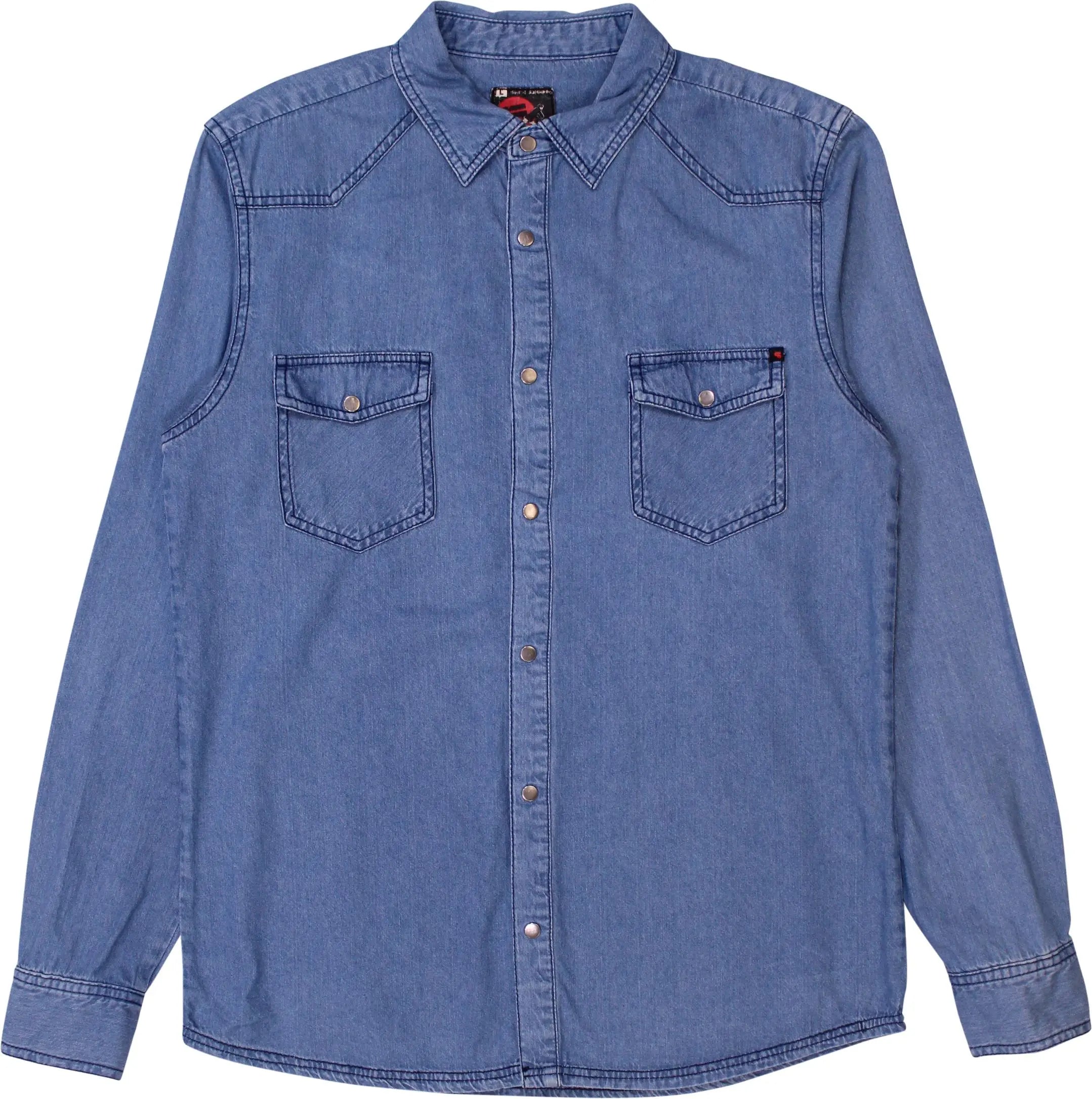 Up - Blue Denim Shirt- ThriftTale.com - Vintage and second handclothing