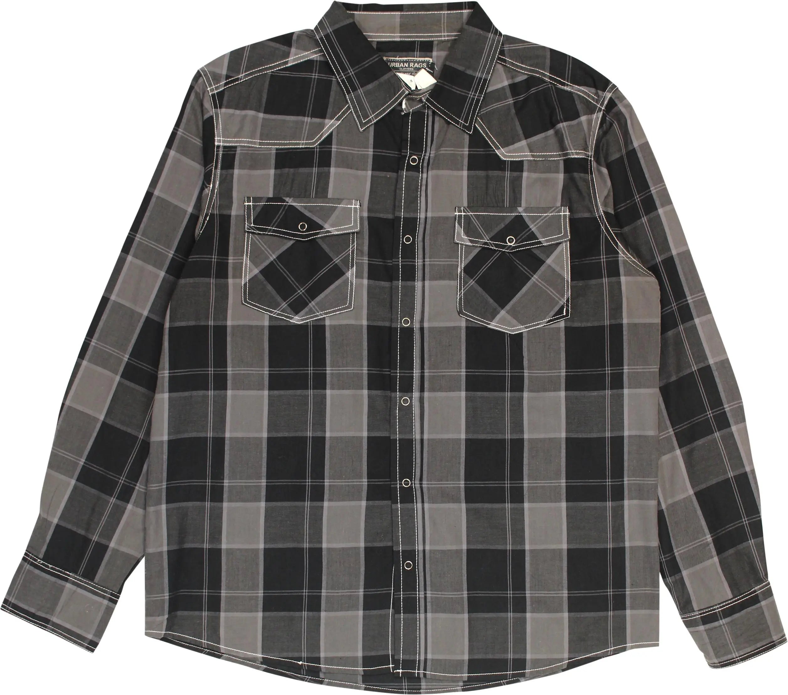 Urban Rags - Checkered Shirt- ThriftTale.com - Vintage and second handclothing