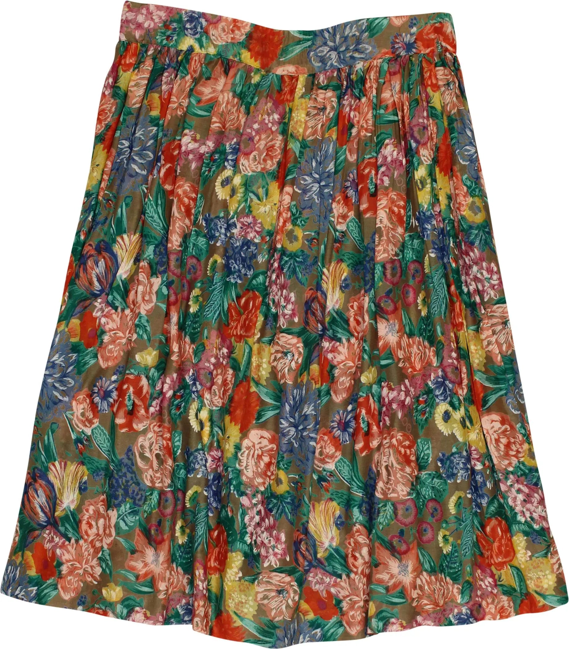 Usha - See Trough Floral Skirt- ThriftTale.com - Vintage and second handclothing