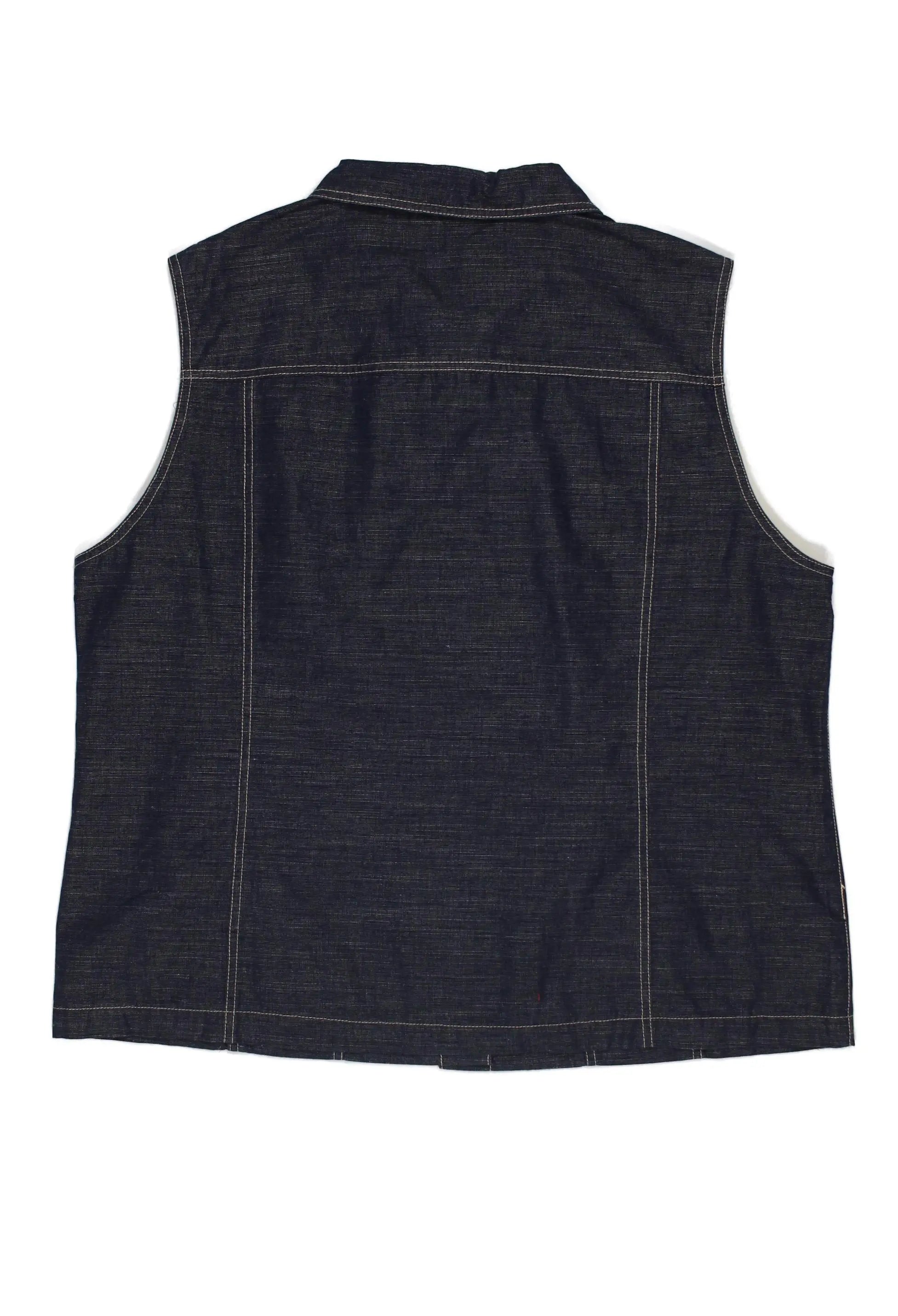 V&D - Denim Vest- ThriftTale.com - Vintage and second handclothing