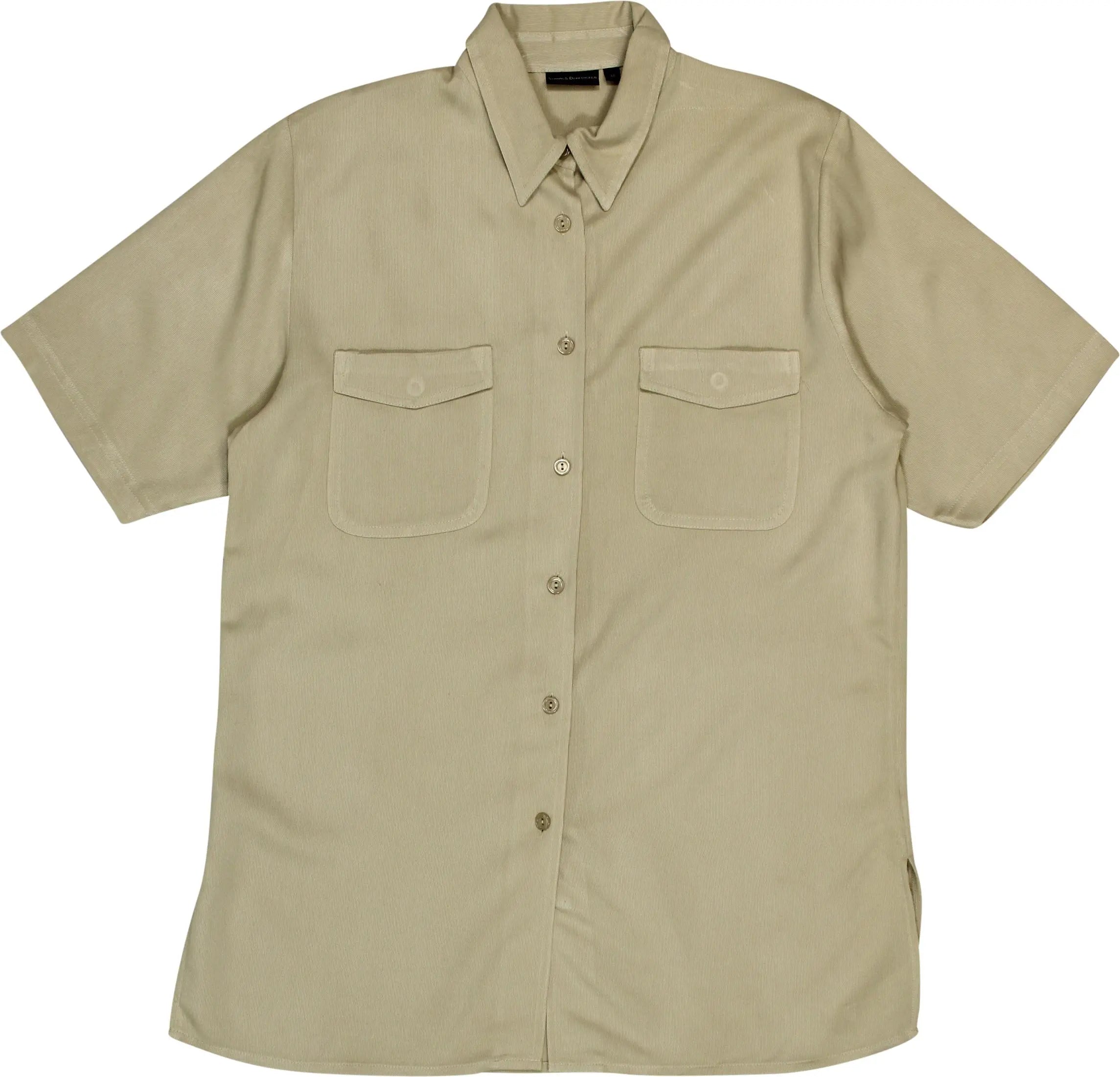 V&D - Short Sleeve Blouse- ThriftTale.com - Vintage and second handclothing