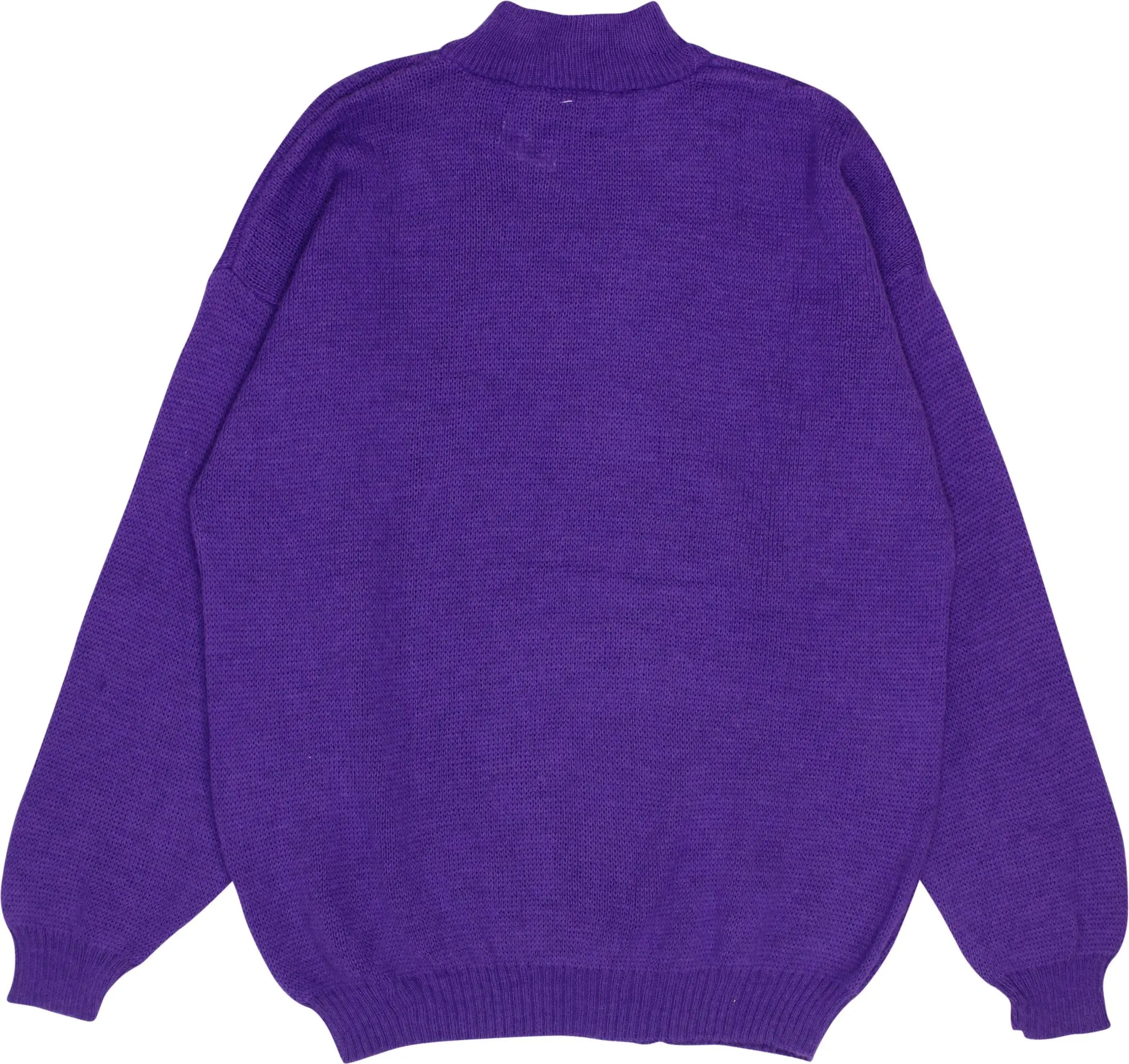 Va Piensiero - Purple Wool Blend Jumper- ThriftTale.com - Vintage and second handclothing
