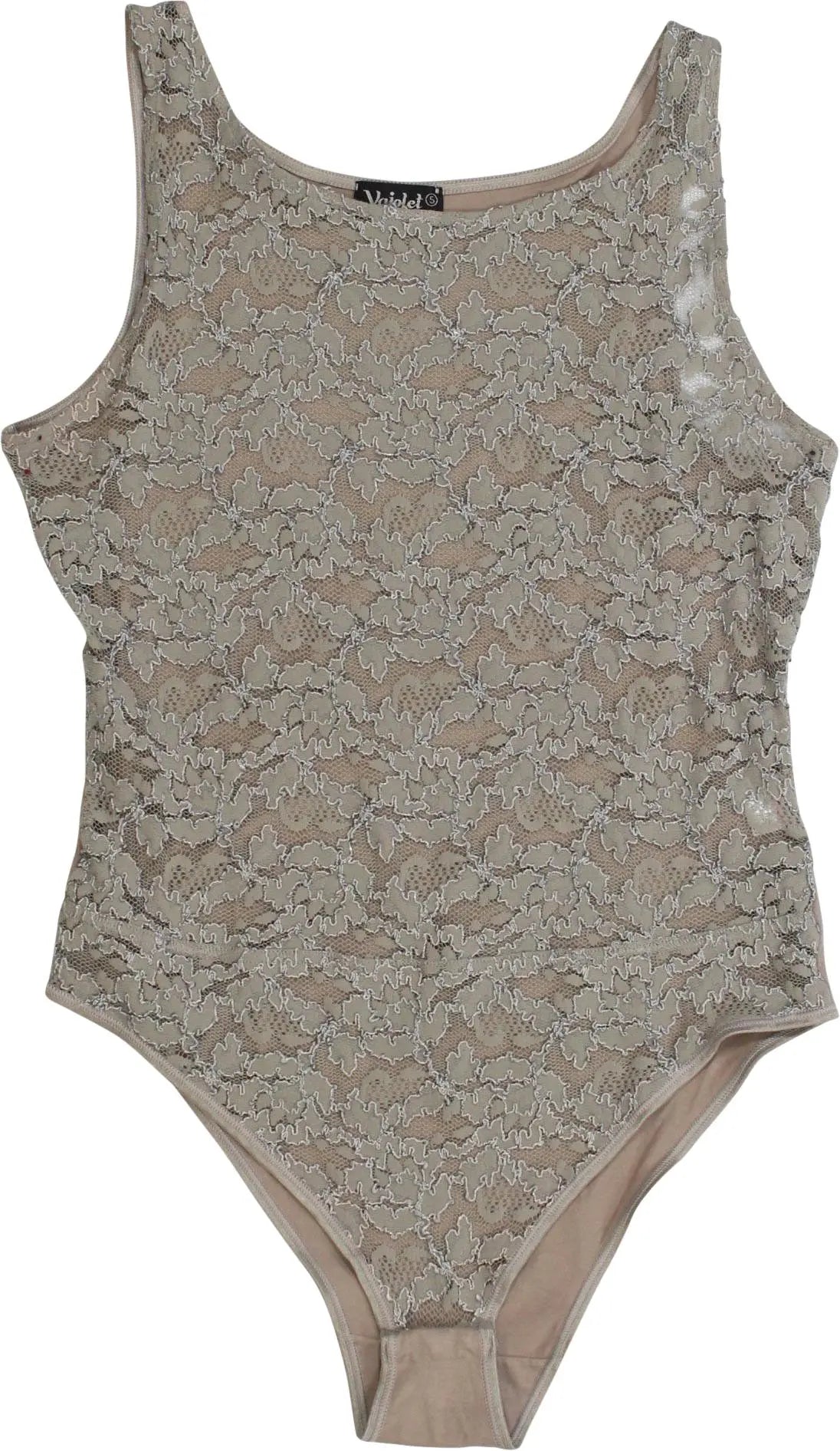 Vajolet - Lace Bodysuit- ThriftTale.com - Vintage and second handclothing