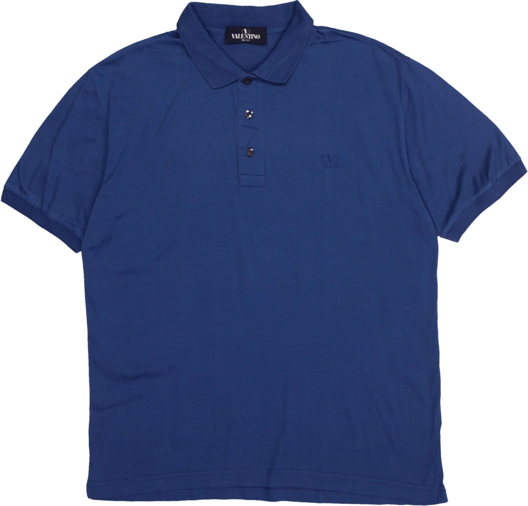 Valentino - Blue Polo Shirt by Valentino Jeans- ThriftTale.com - Vintage and second handclothing