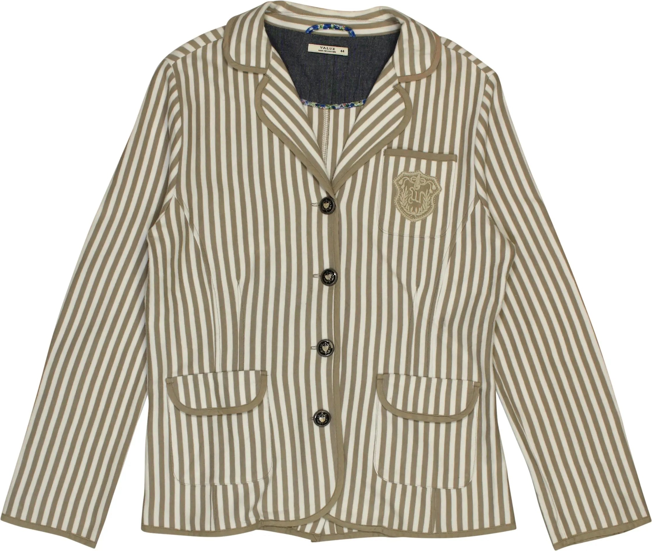 Value - Striped Blazer- ThriftTale.com - Vintage and second handclothing