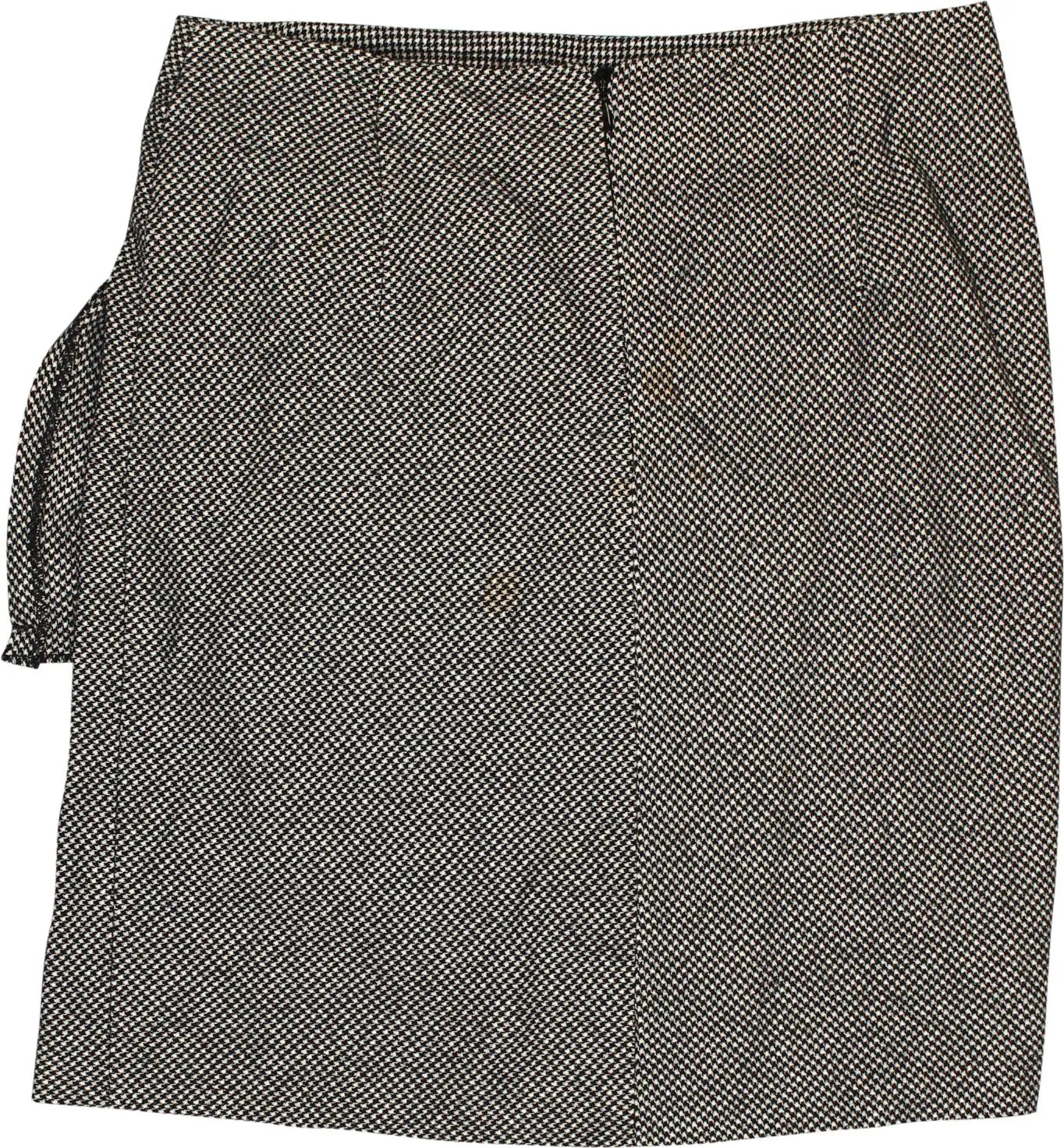 Van Avendonck - Checked Skirt- ThriftTale.com - Vintage and second handclothing