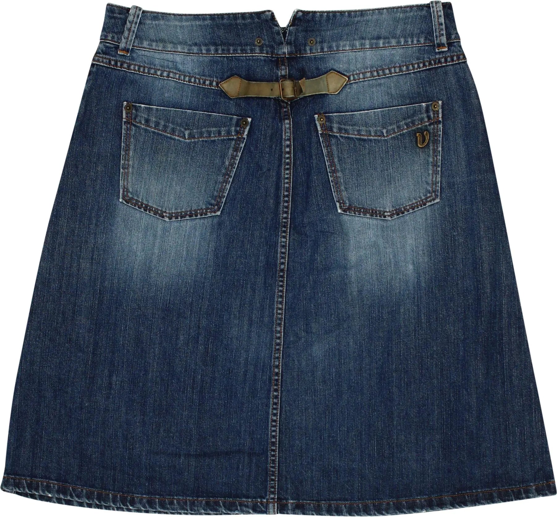 Vanilia - Denim Skirt- ThriftTale.com - Vintage and second handclothing