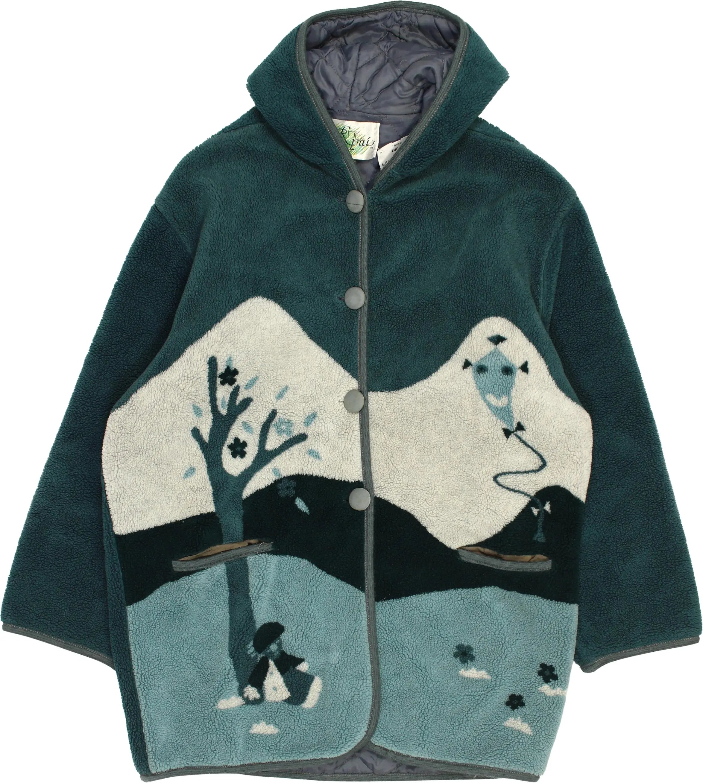 Ver de Piú - Fleece Jacket- ThriftTale.com - Vintage and second handclothing