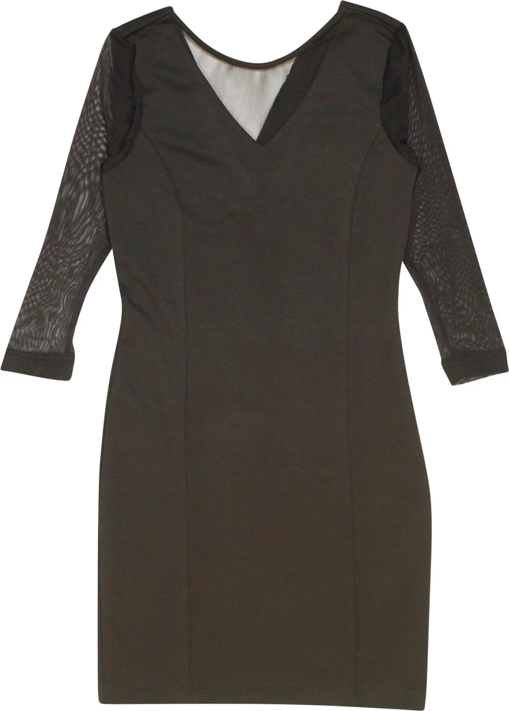 Vero Moda - Black Dress with Mesh- ThriftTale.com - Vintage and second handclothing