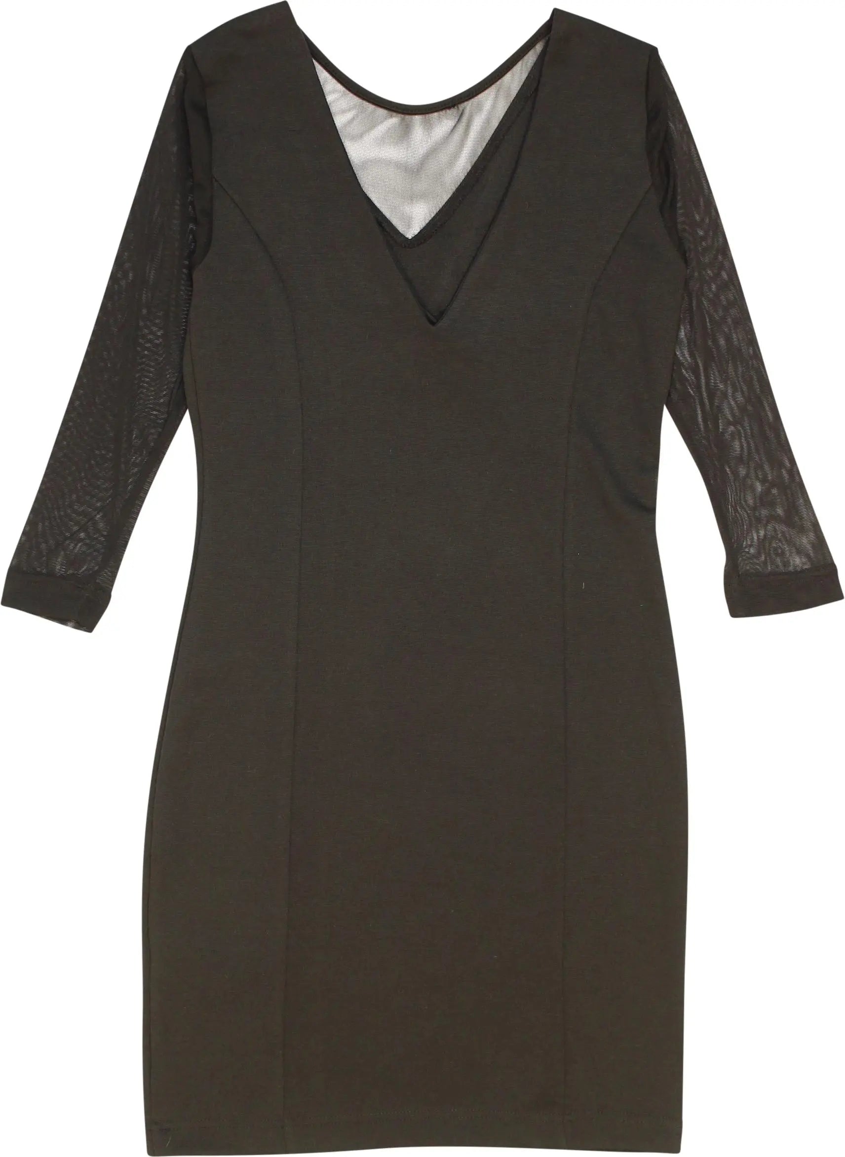 Vero Moda - Black Dress with Mesh- ThriftTale.com - Vintage and second handclothing