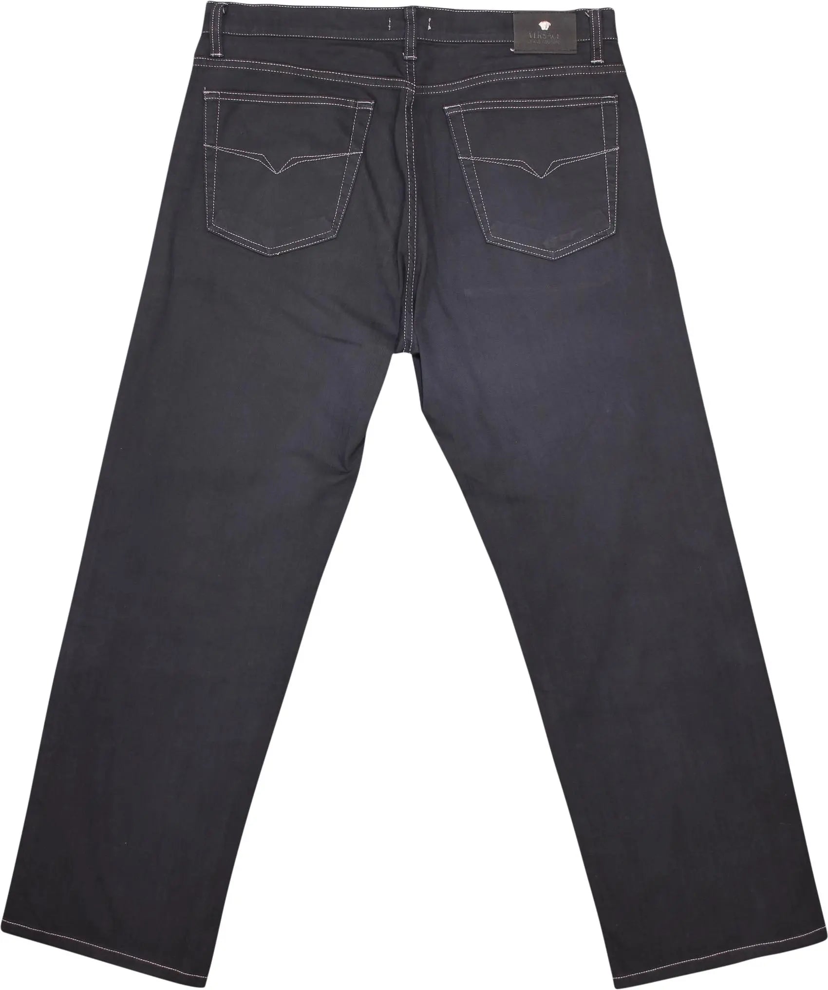 Versace - Black Trousers by Versace Jeans Couture- ThriftTale.com - Vintage and second handclothing