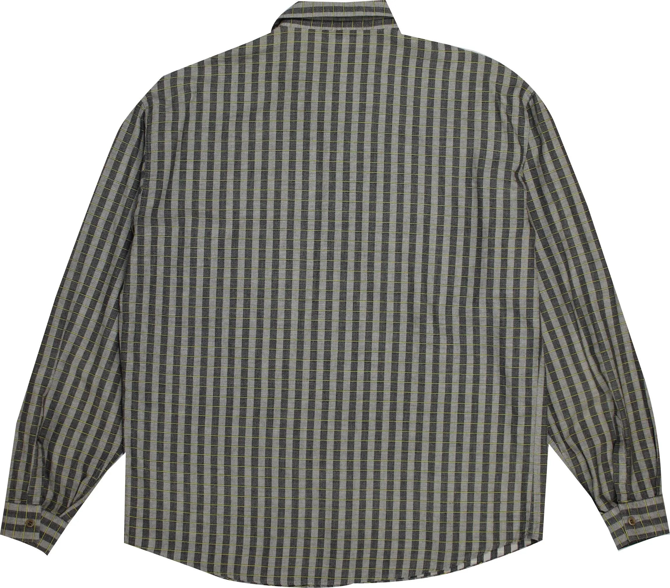 Versace - Grey Striped Shirt by Gianni Versace- ThriftTale.com - Vintage and second handclothing