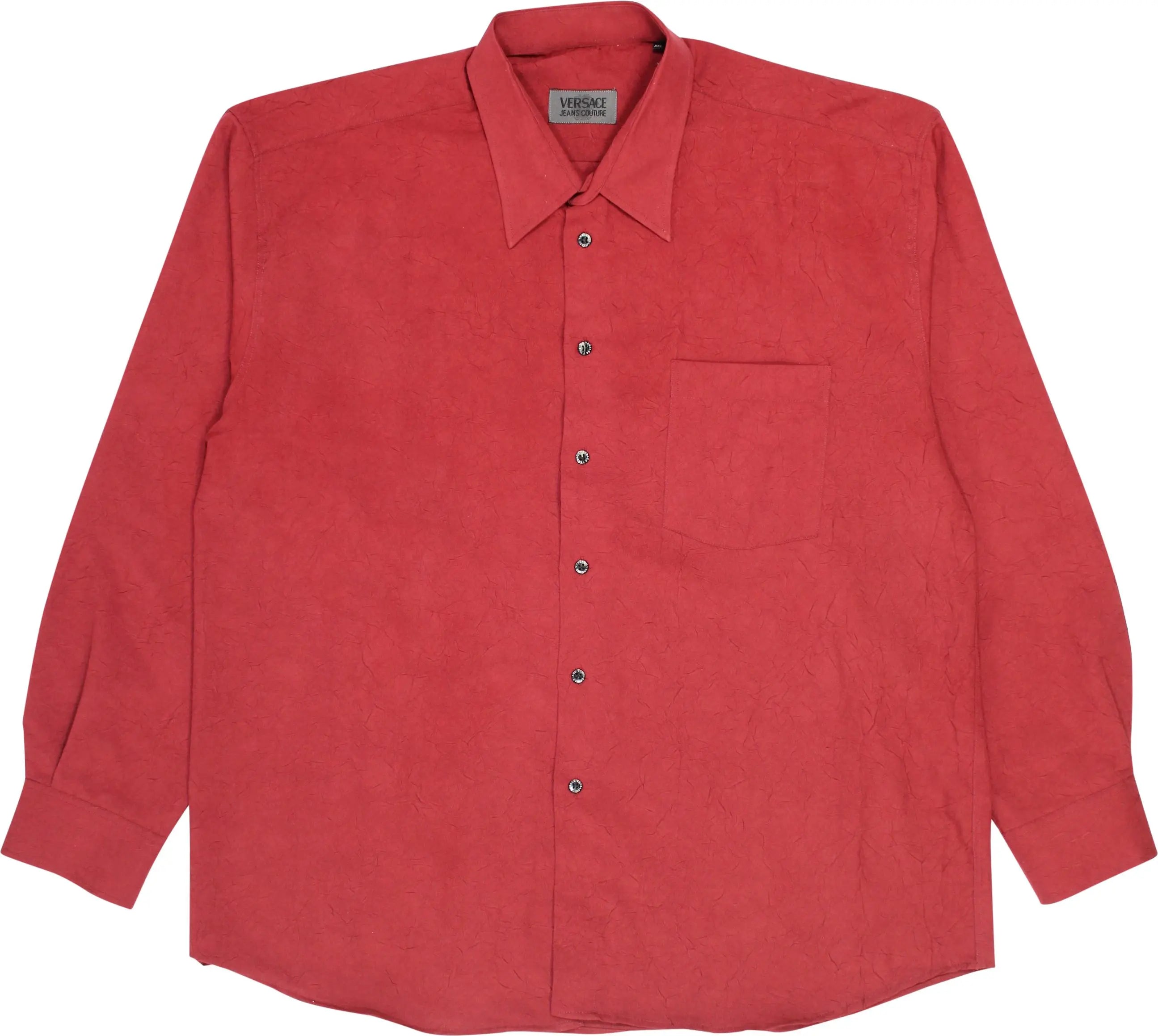 Versace Jeans Couture - Red Dressed Shirt by Versace Jeans Couture- ThriftTale.com - Vintage and second handclothing
