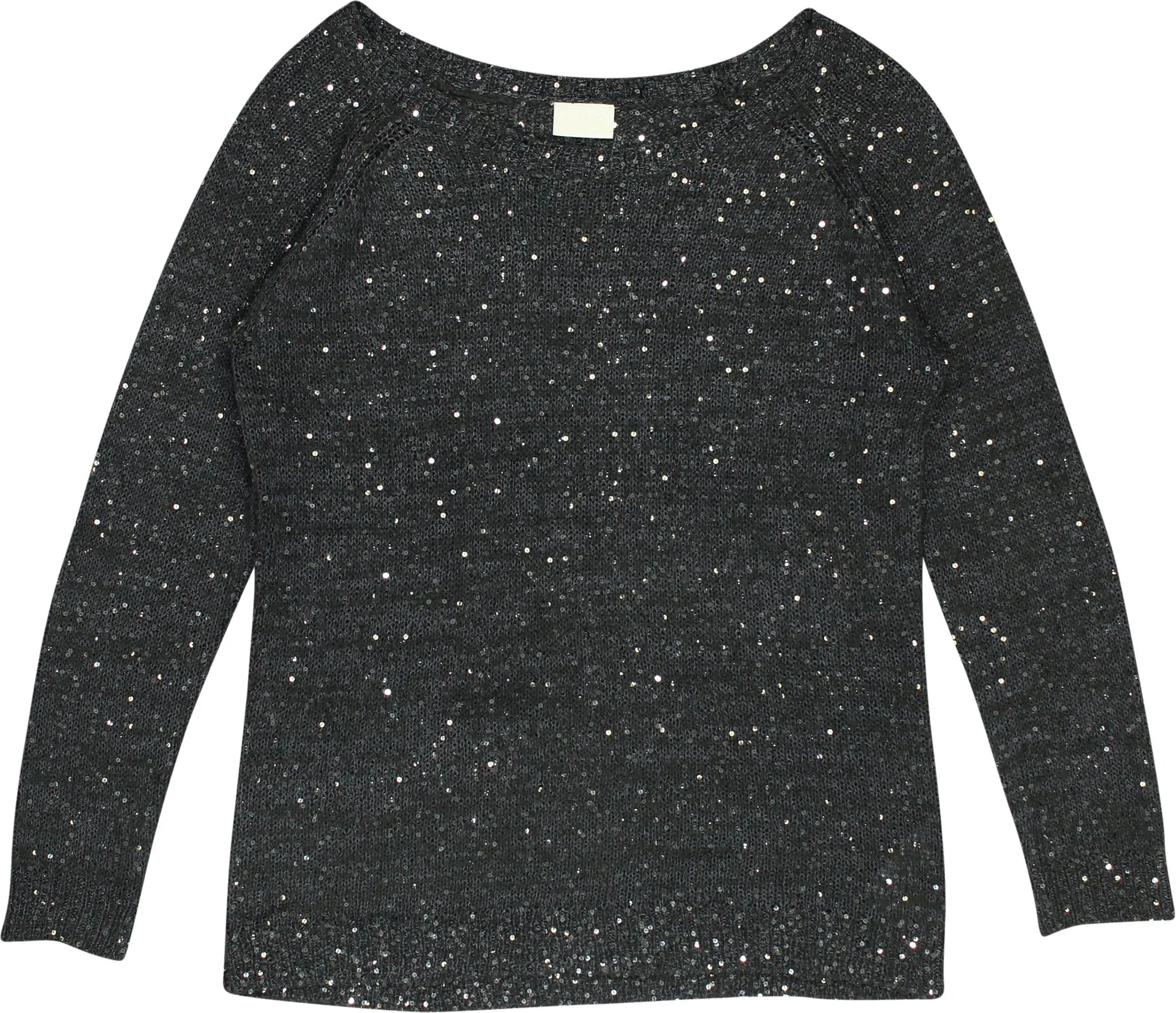 Vila - Knitted Sequin Jumper- ThriftTale.com - Vintage and second handclothing