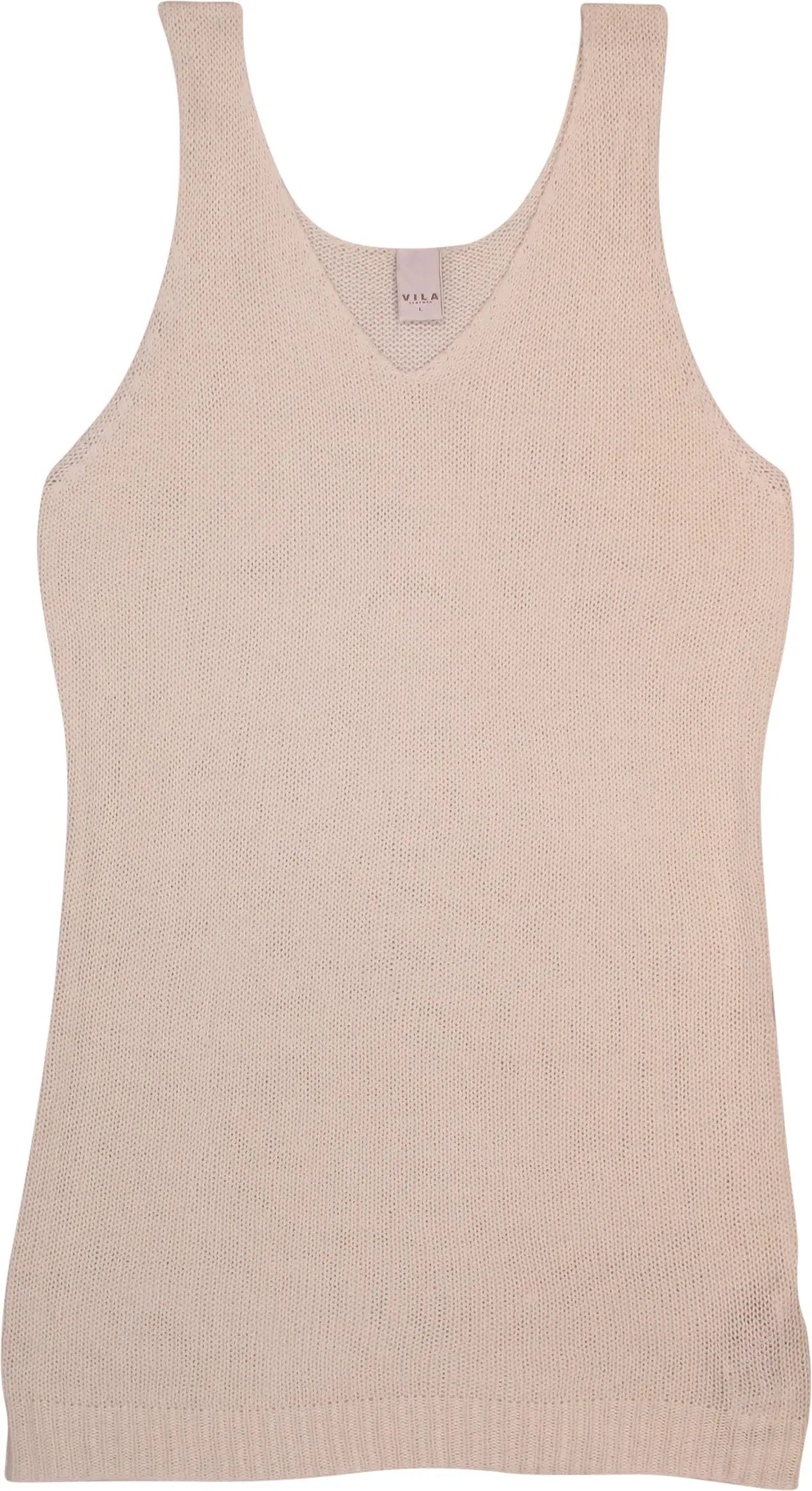 Vila - Knitted Tanktop- ThriftTale.com - Vintage and second handclothing