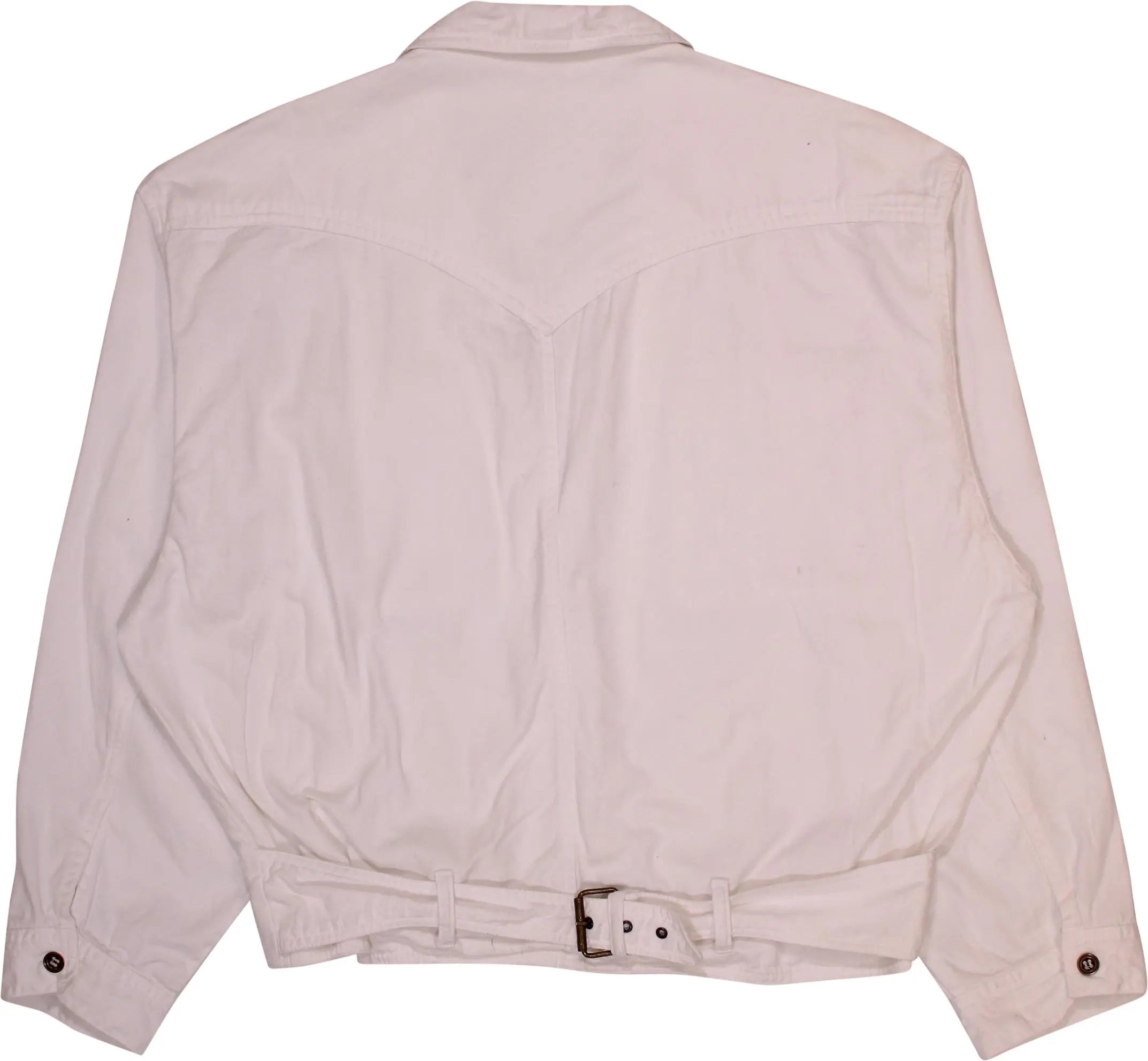 Vinus - Vintage White Denim Jacket- ThriftTale.com - Vintage and second handclothing