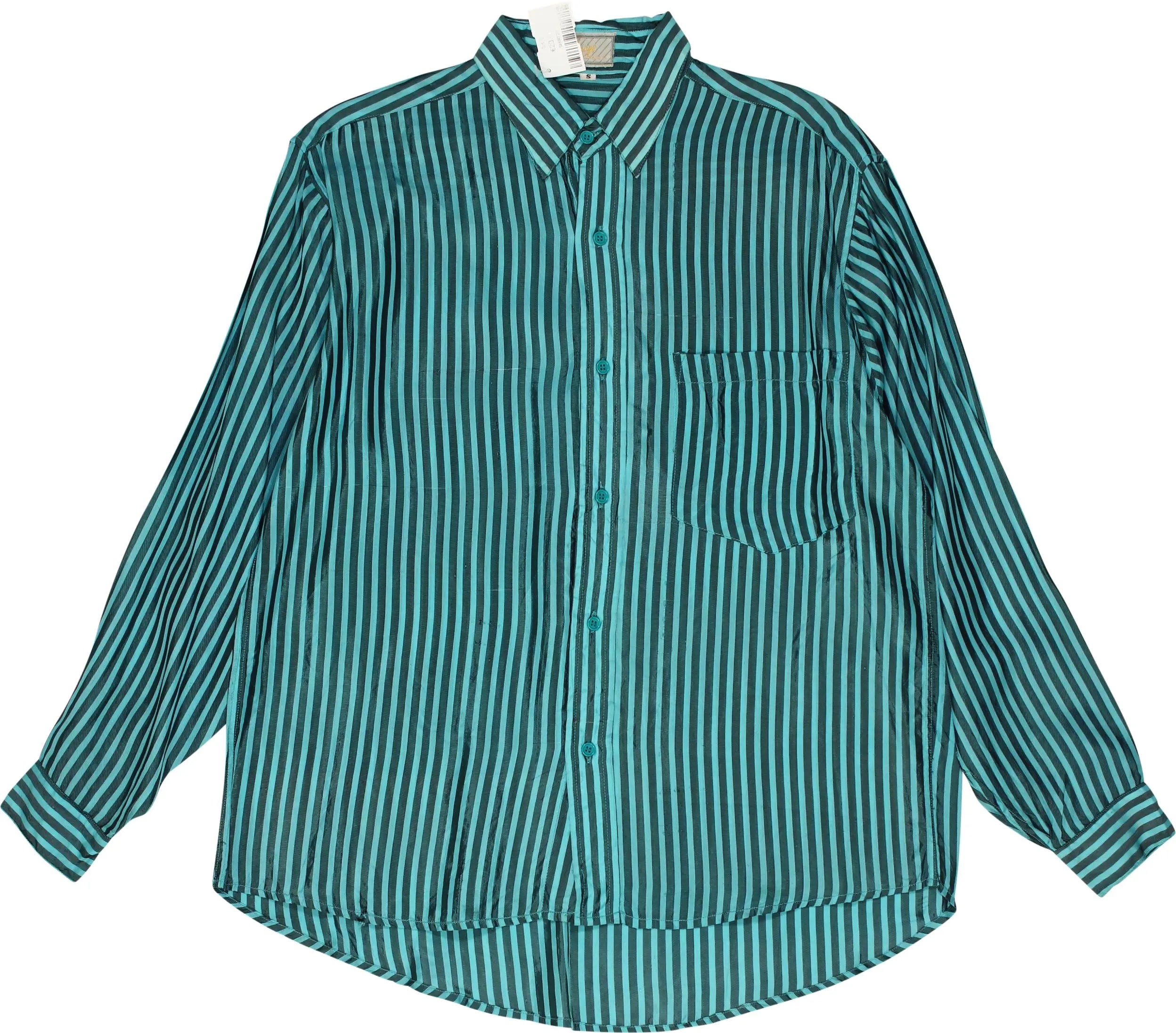 Visage - 90s Striped Satin Shirt- ThriftTale.com - Vintage and second handclothing