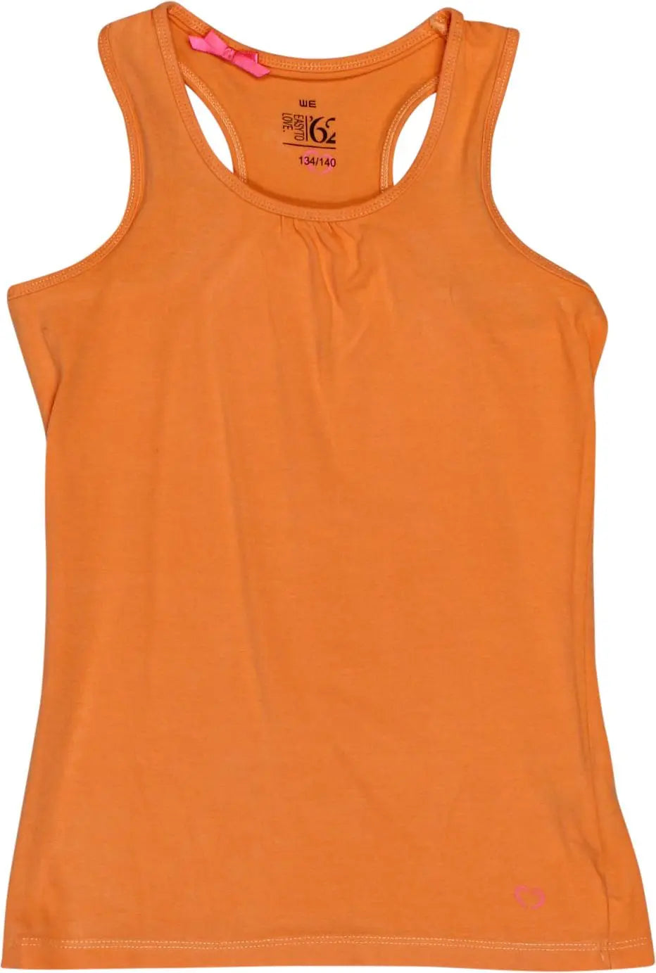 WE - Orange Top- ThriftTale.com - Vintage and second handclothing
