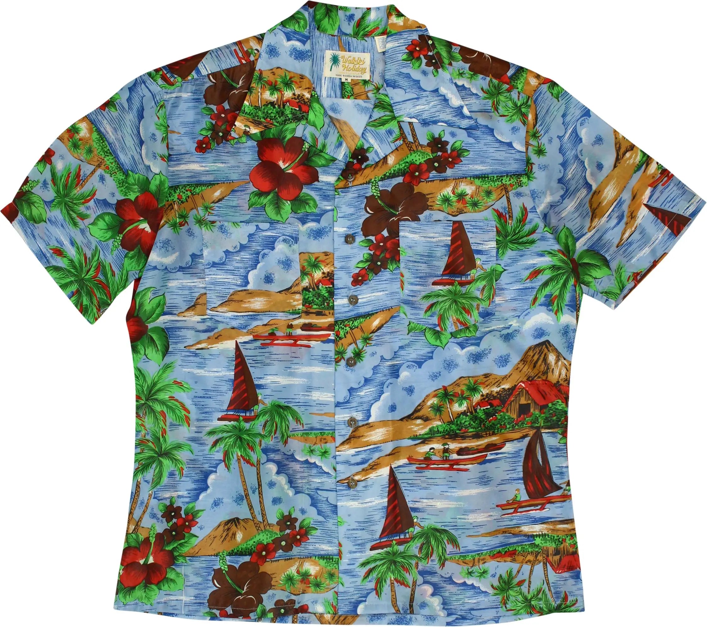 Waikiki Holiday - 70s Hawaiian Shirt- ThriftTale.com - Vintage and second handclothing