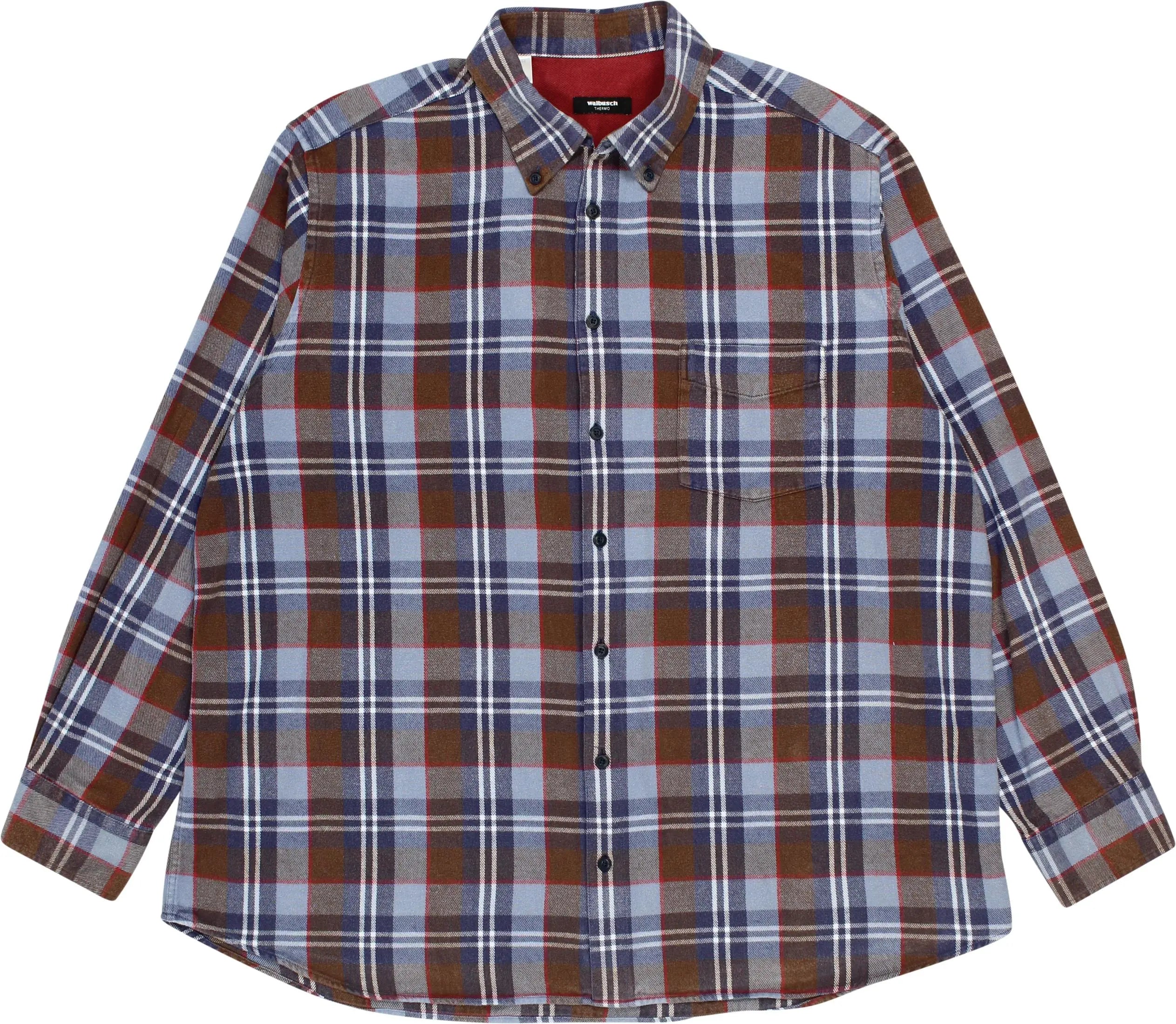 Walbusch - Checkered Flannel Shirt- ThriftTale.com - Vintage and second handclothing