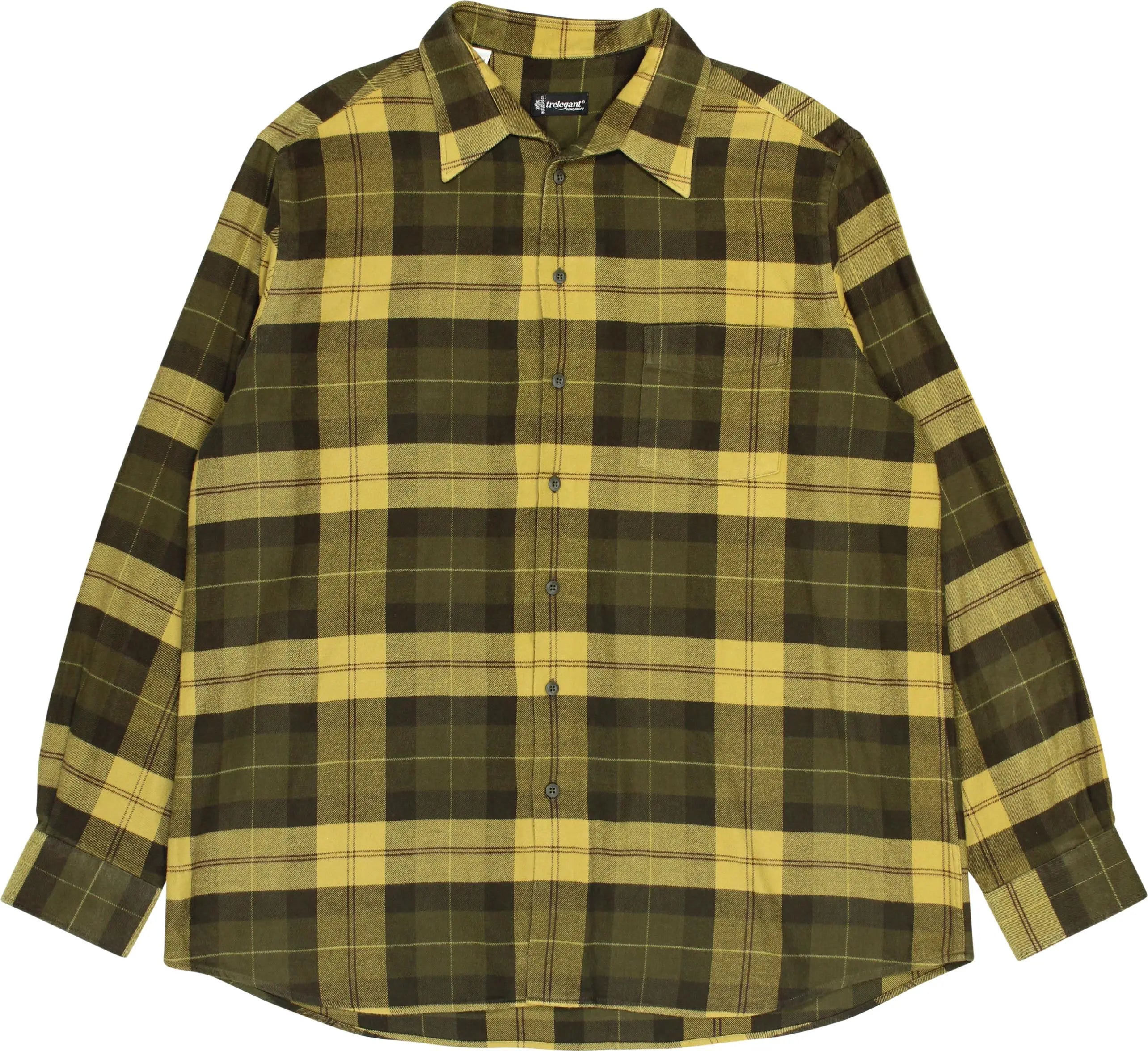 Walbusch Trelegant - Flannel Checked Shirt- ThriftTale.com - Vintage and second handclothing