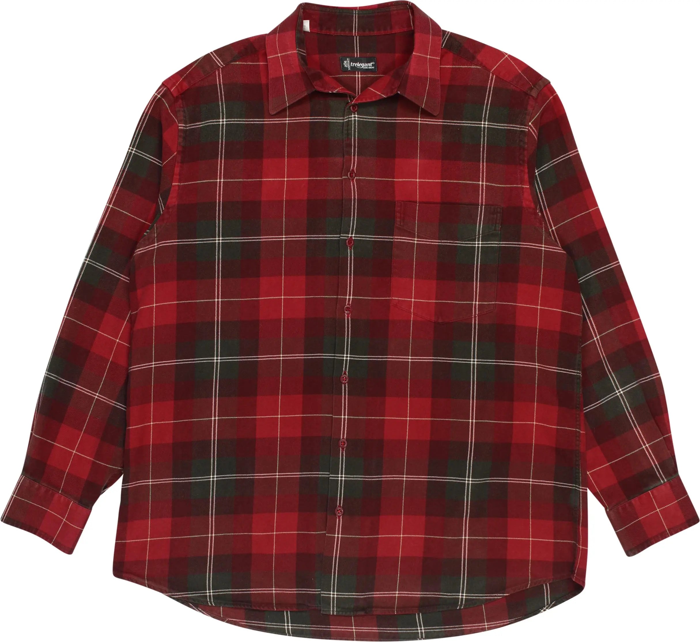 Walbusch Trelegant - Red Checked Shirt- ThriftTale.com - Vintage and second handclothing