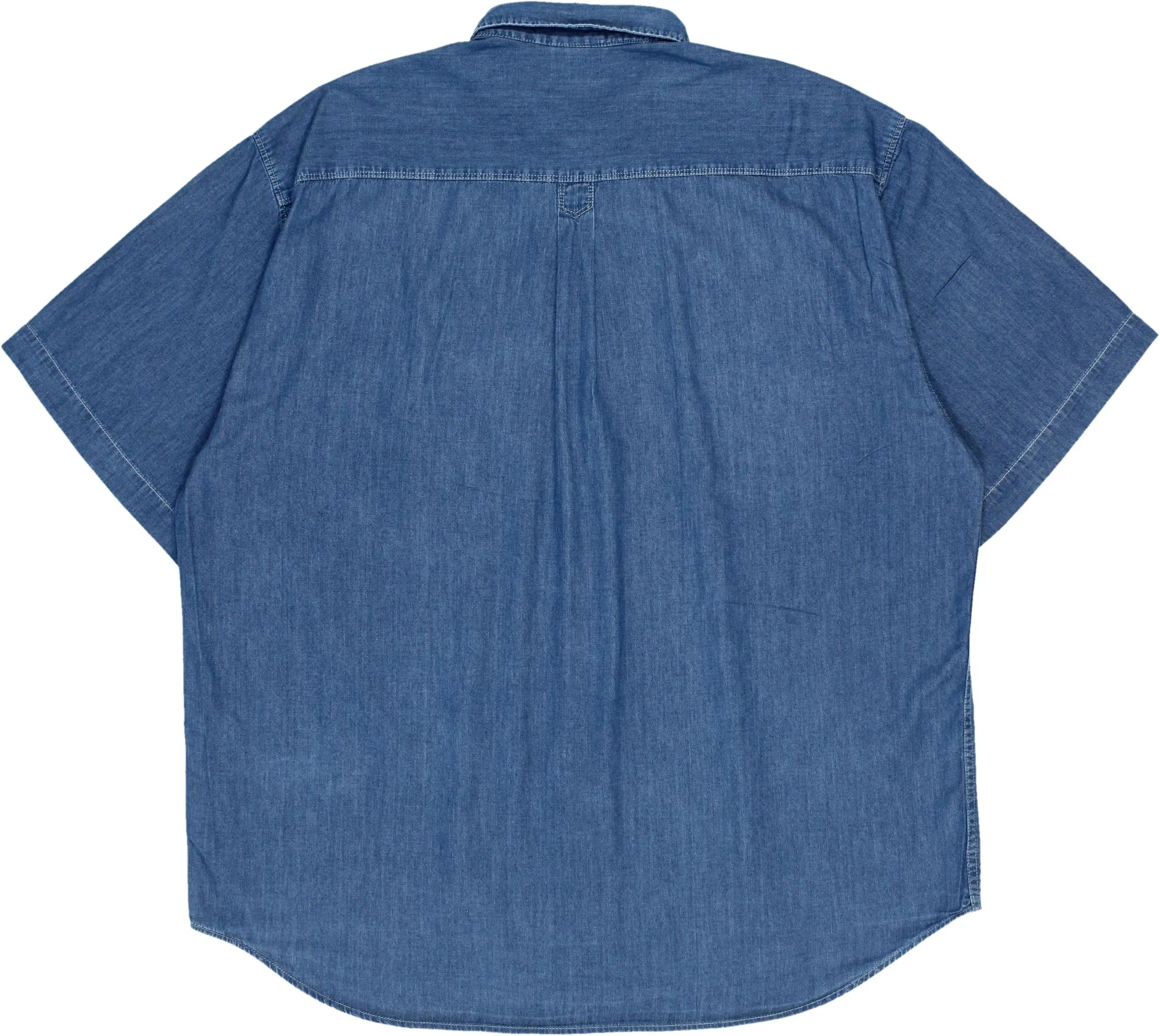 Walbusch - Vintage Denim Short Sleeve Shirt- ThriftTale.com - Vintage and second handclothing