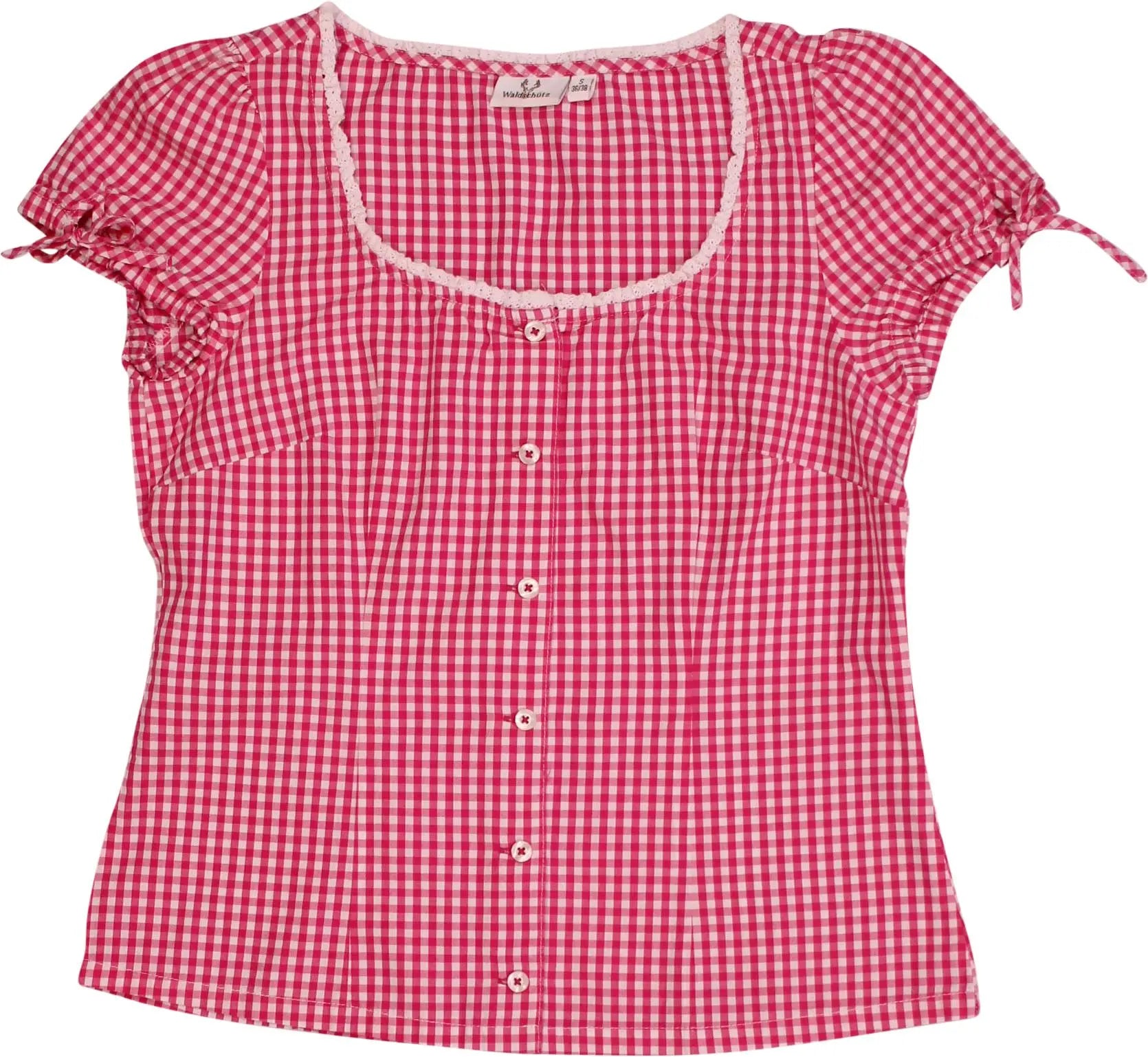 Waldschutz - Gingham Top- ThriftTale.com - Vintage and second handclothing