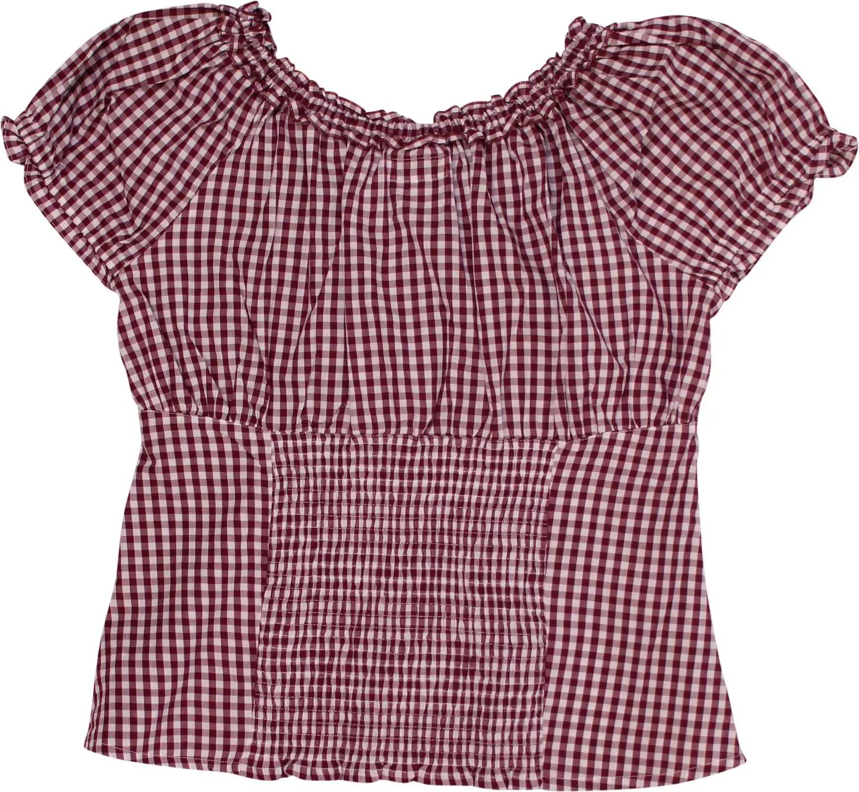 Waldschütz - Gingham Top- ThriftTale.com - Vintage and second handclothing